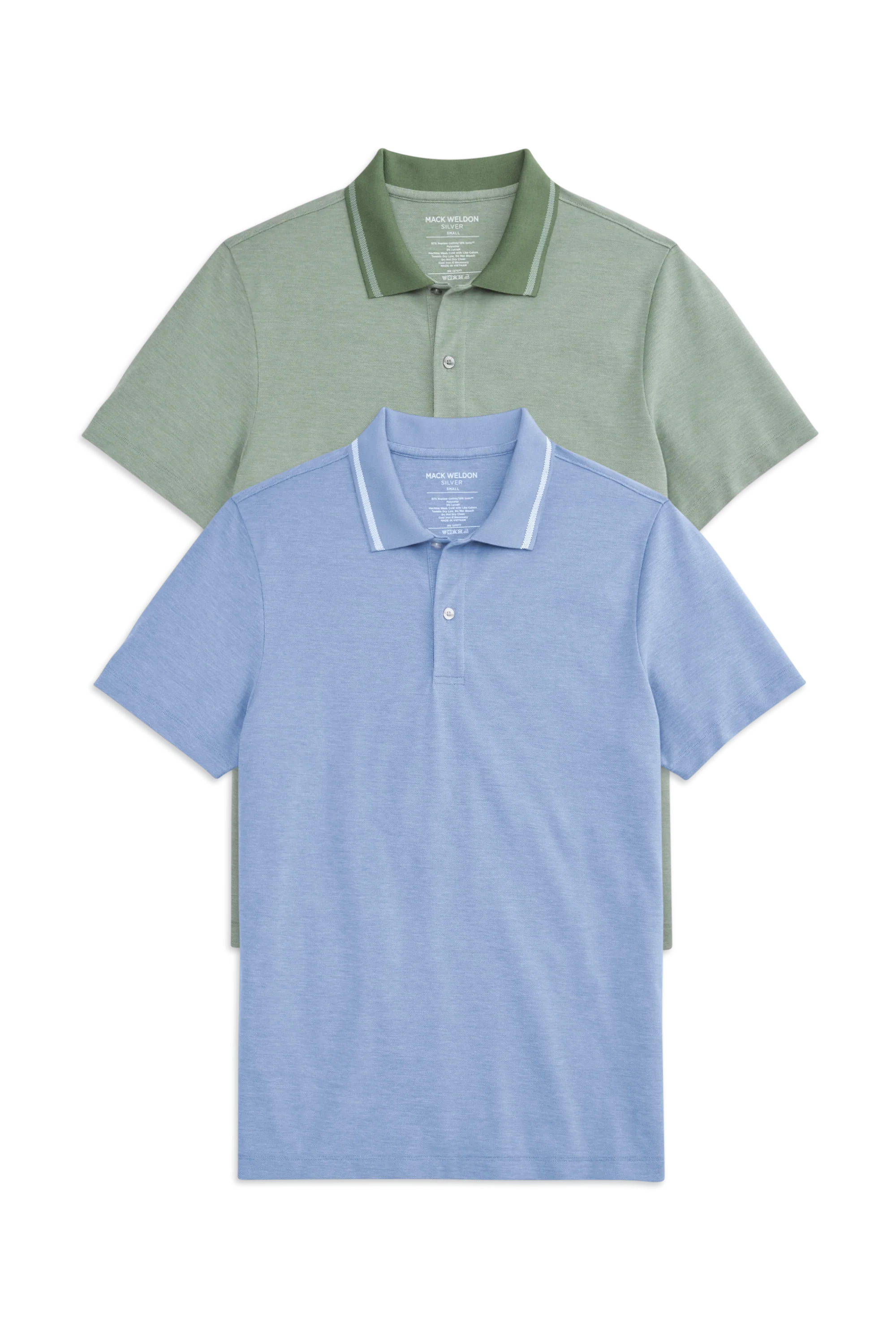 2-Pack SILVER Pique Polo - Image 3