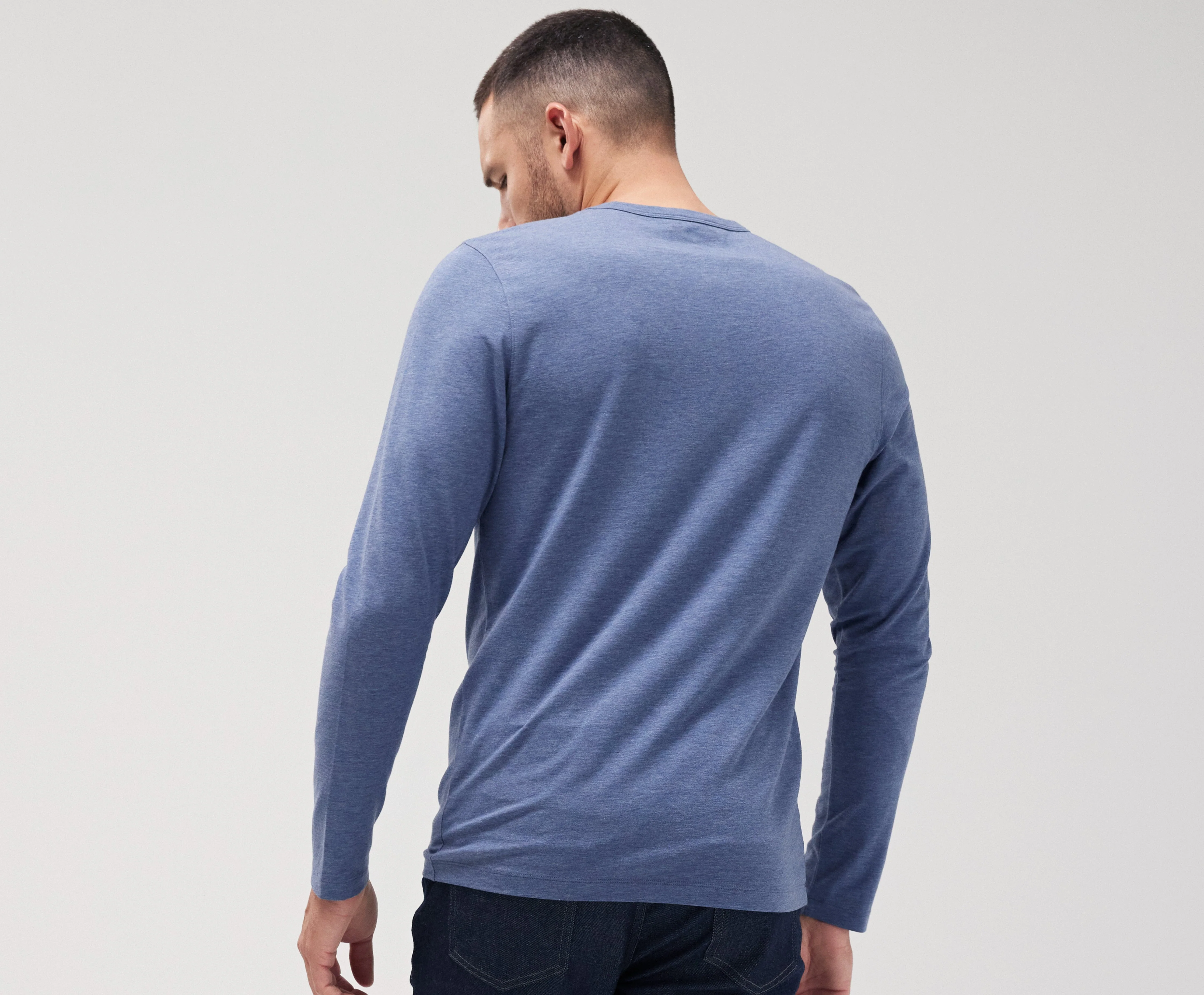 SILVER Long Sleeve Henley - Image 4