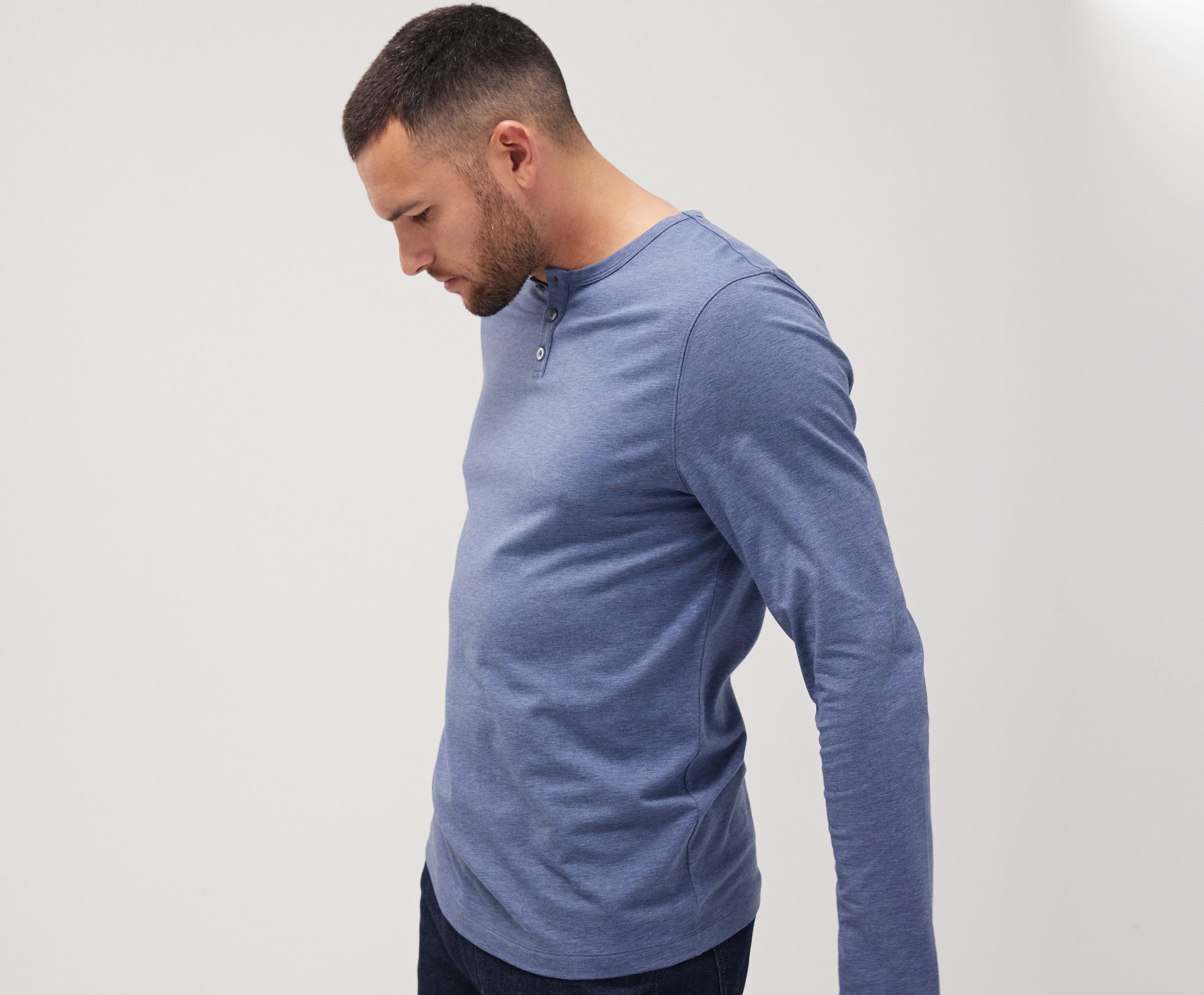 SILVER Long Sleeve Henley - Image 5