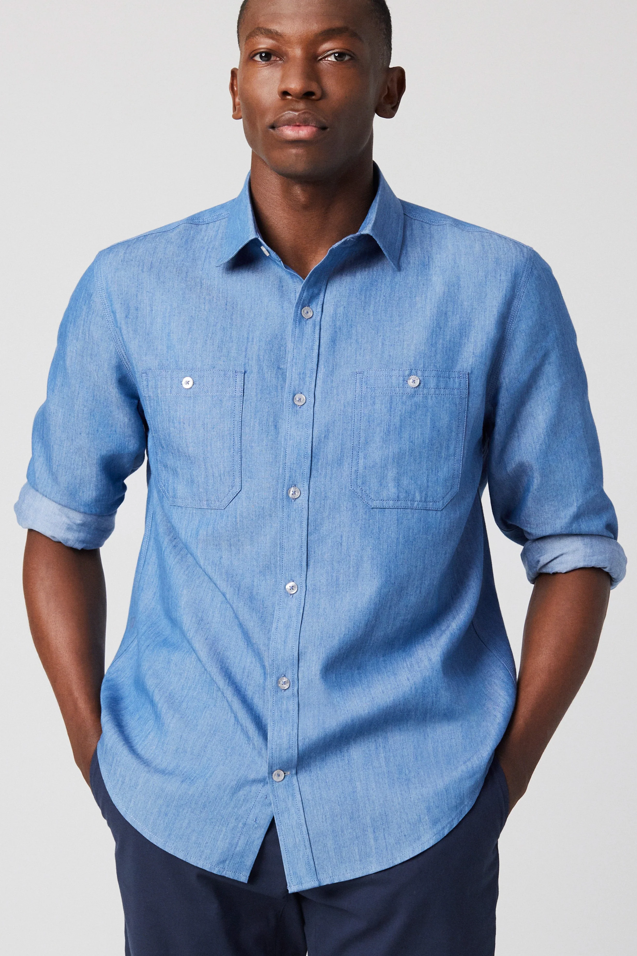 Chambray Endeavor Work Shirt - Image 3