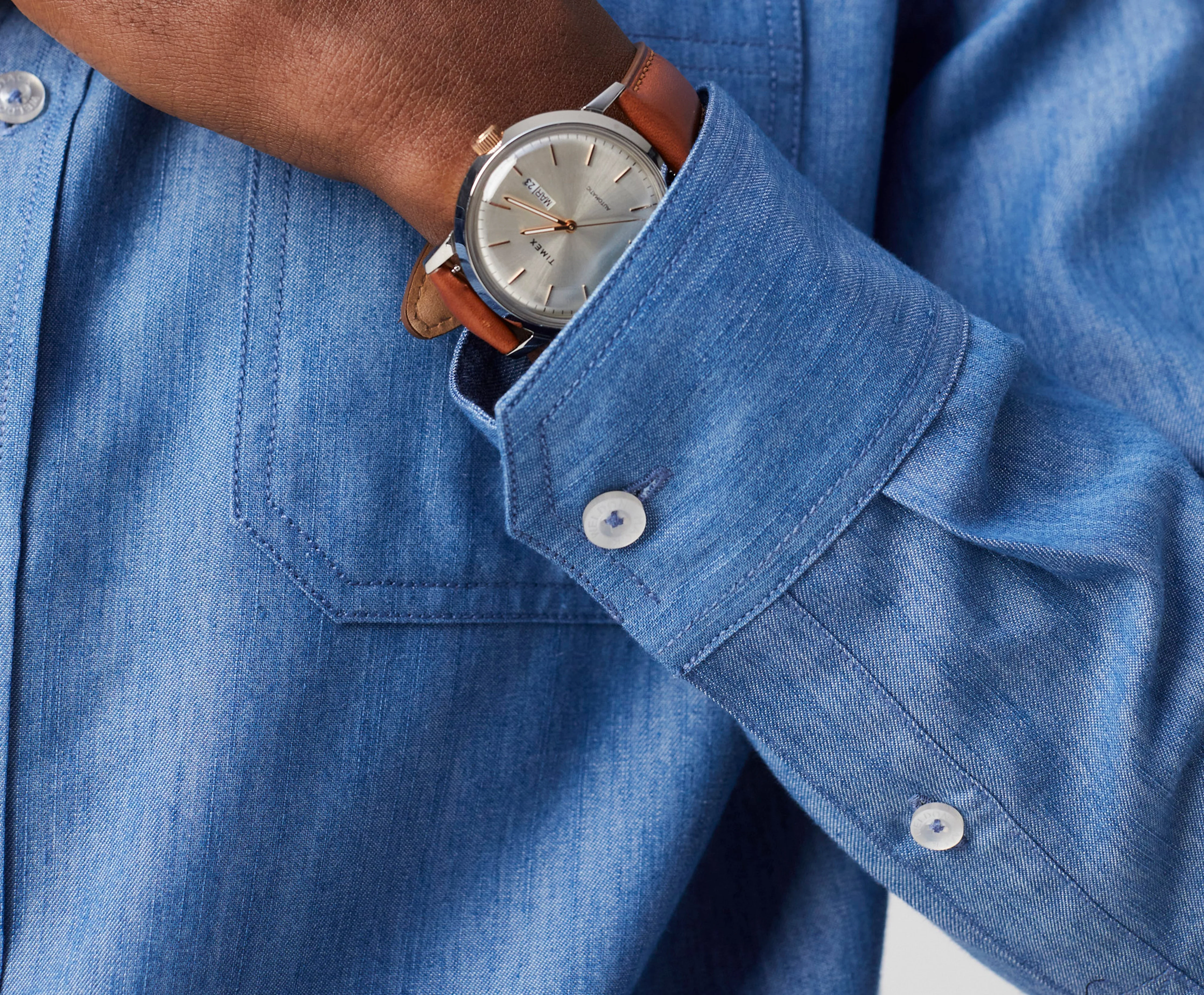 Chambray Endeavor Work Shirt - Image 8