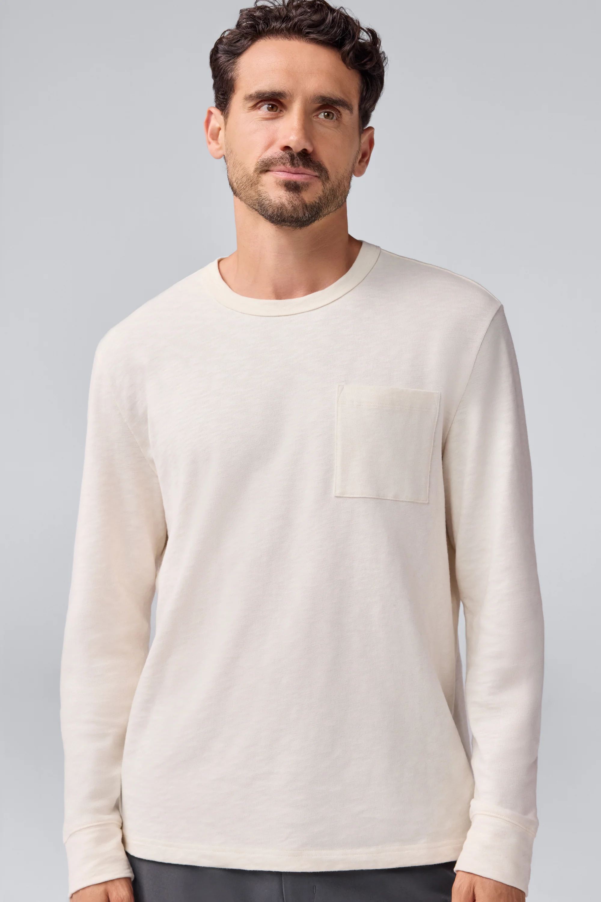 Heavyweight Slub Long Sleeve T-Shirt - Image 4