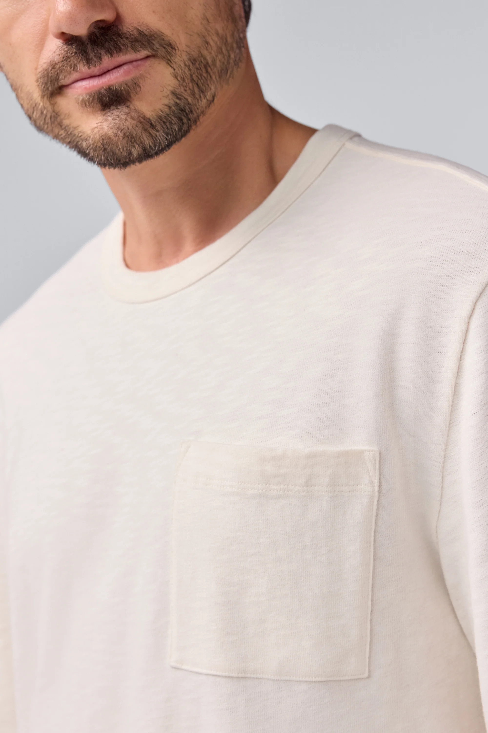 Heavyweight Slub Long Sleeve T-Shirt - Image 7