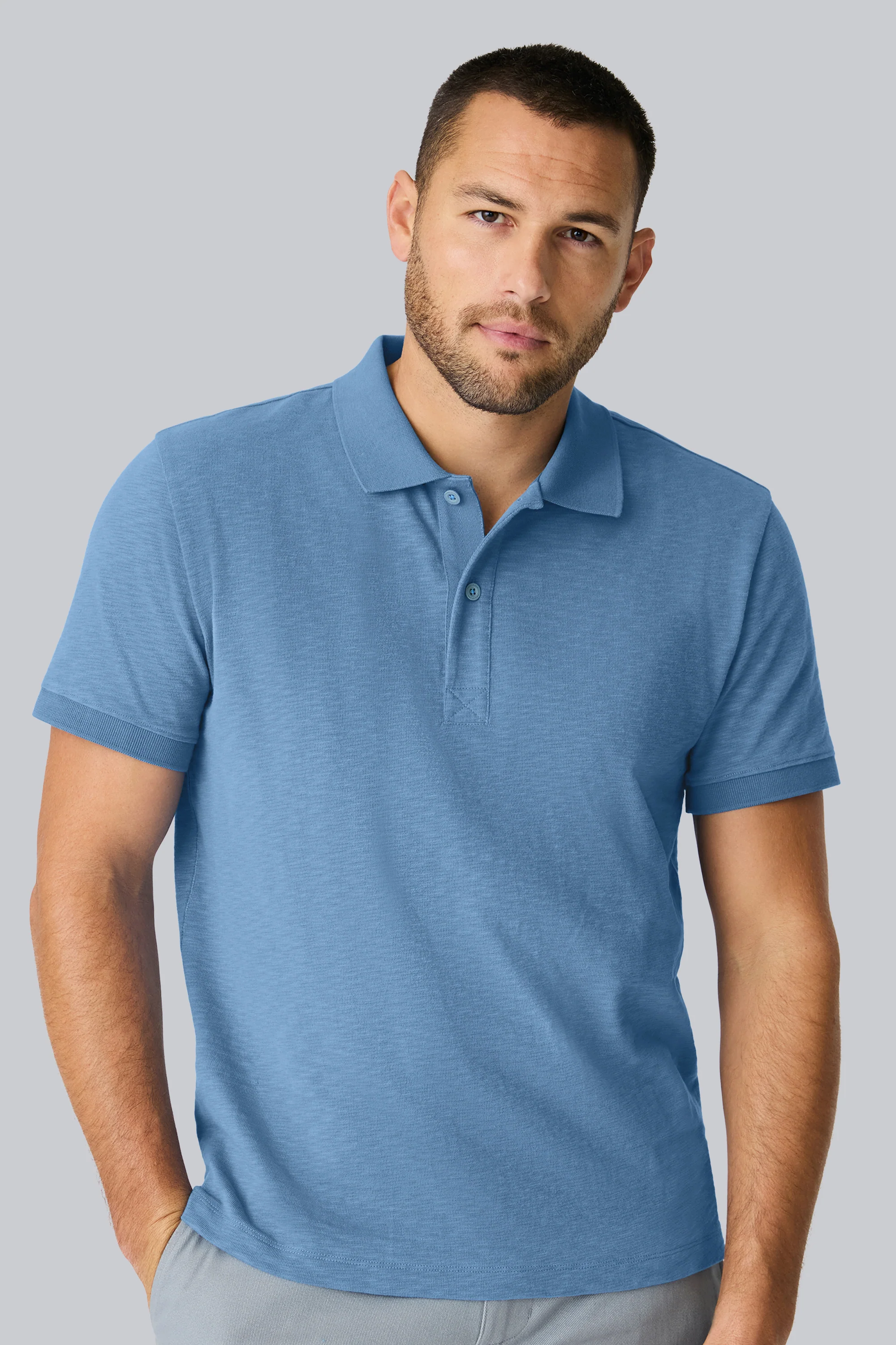Heavyweight Slub Polo - Image 4