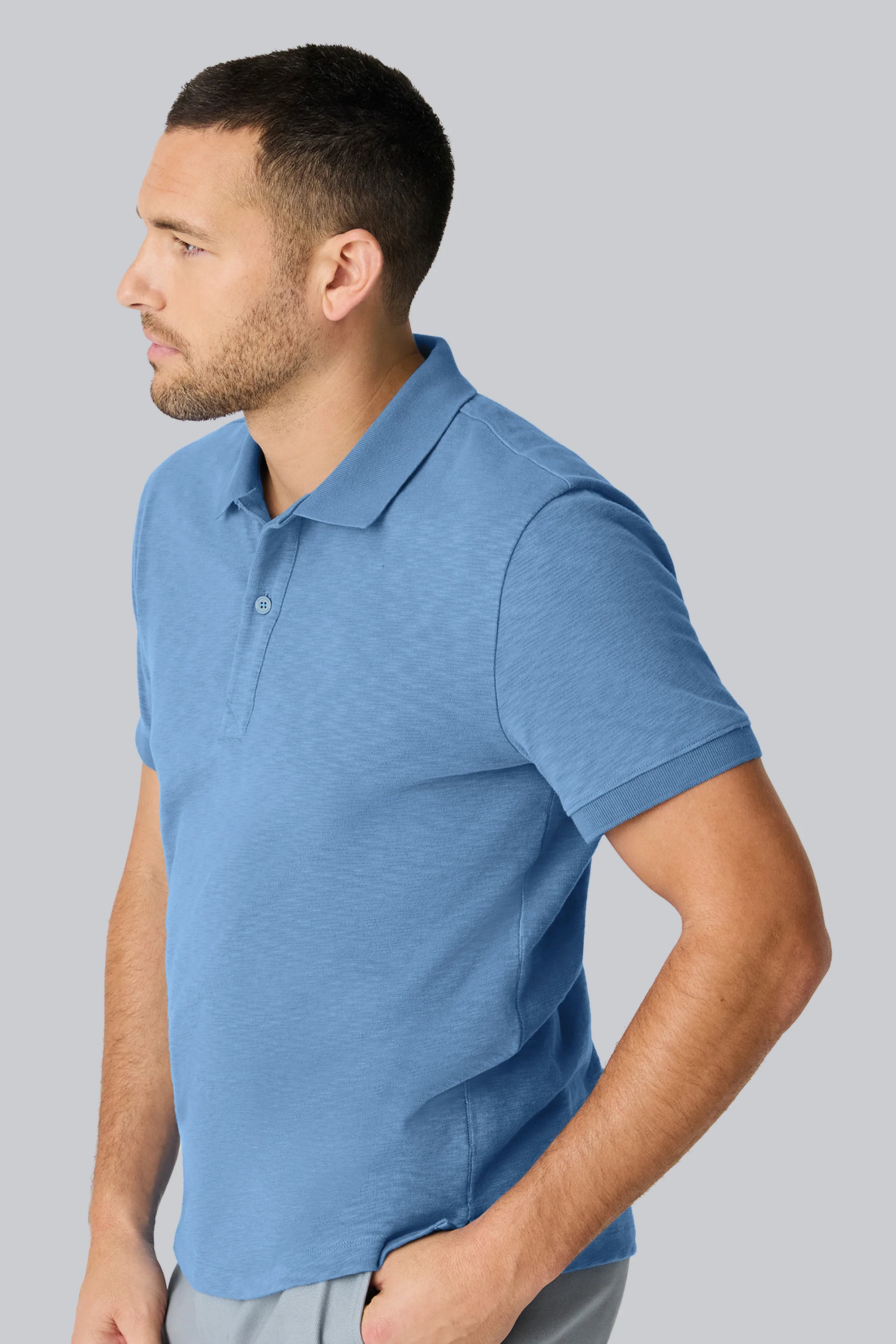 Heavyweight Slub Polo - Image 5