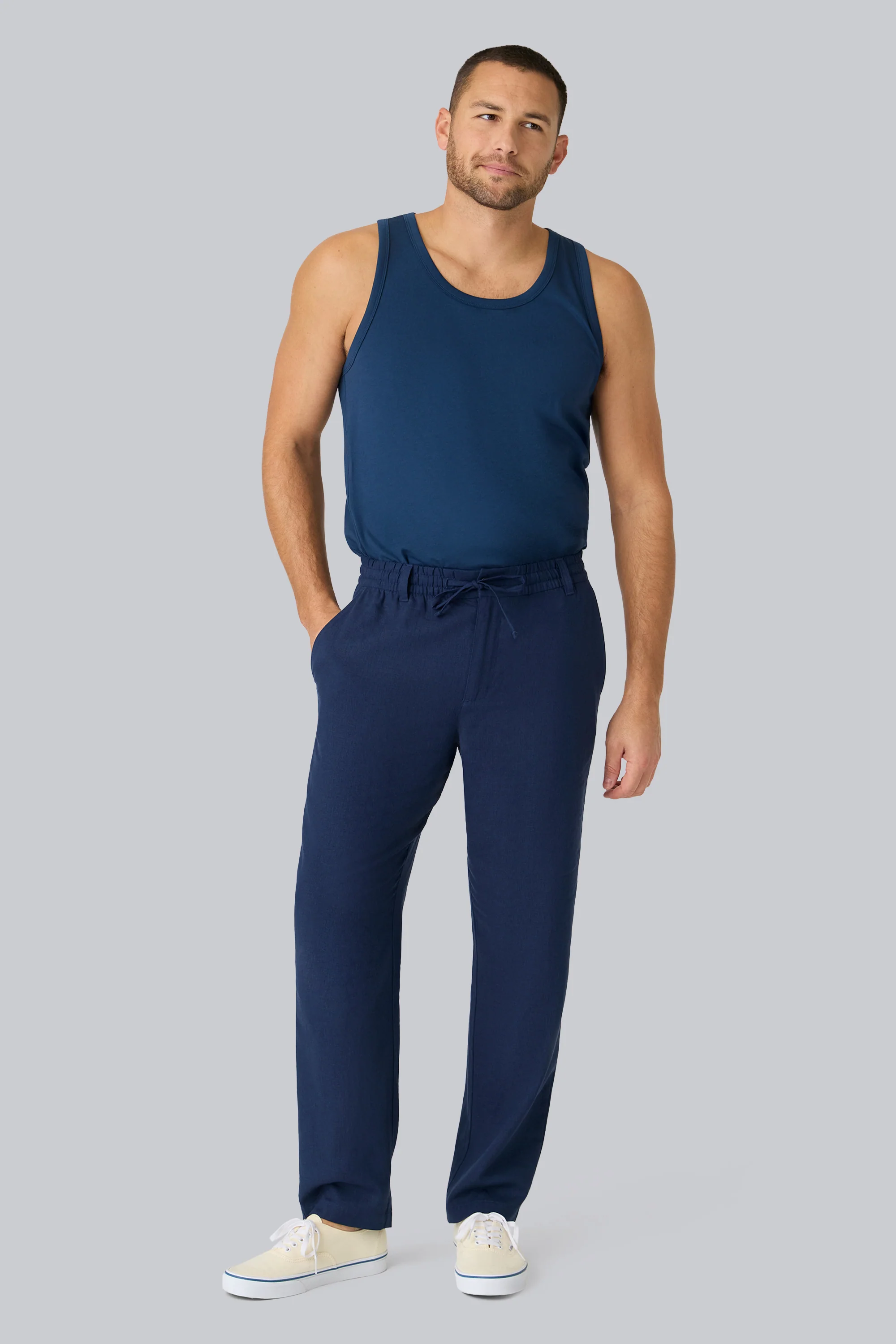 Linen Drawstring Pant - Image 4