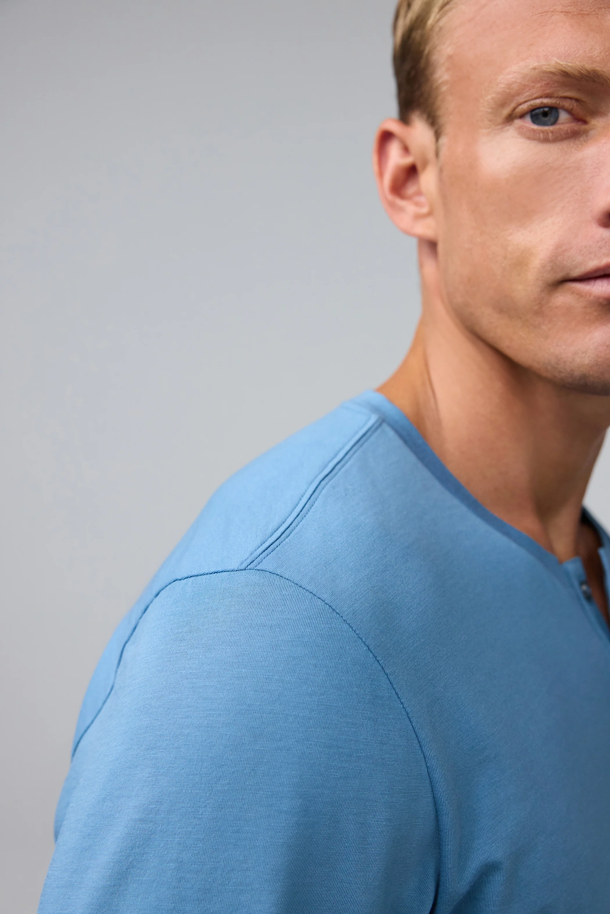 Pima Long Sleeve Henley - Image 11