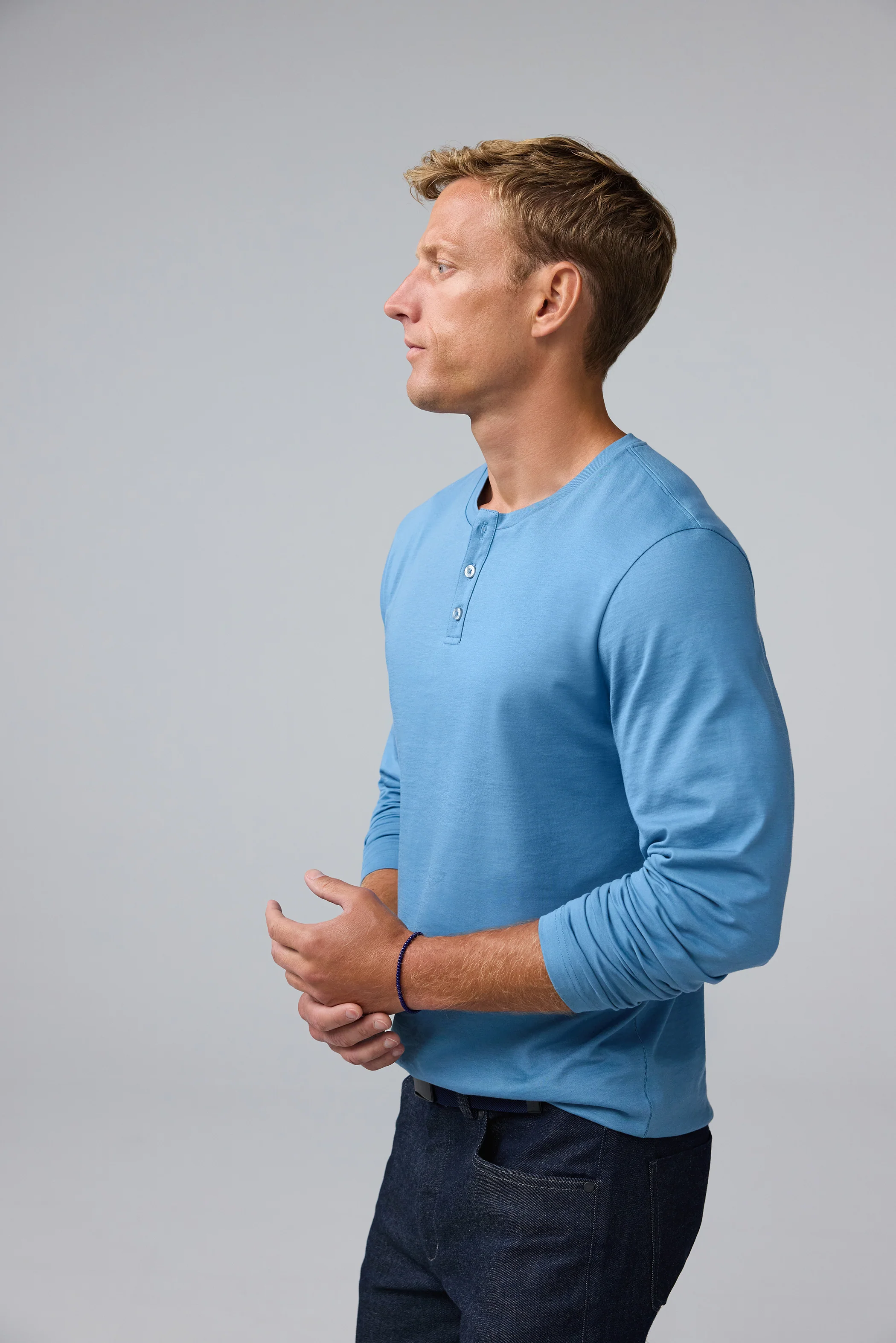 Pima Long Sleeve Henley - Image 8