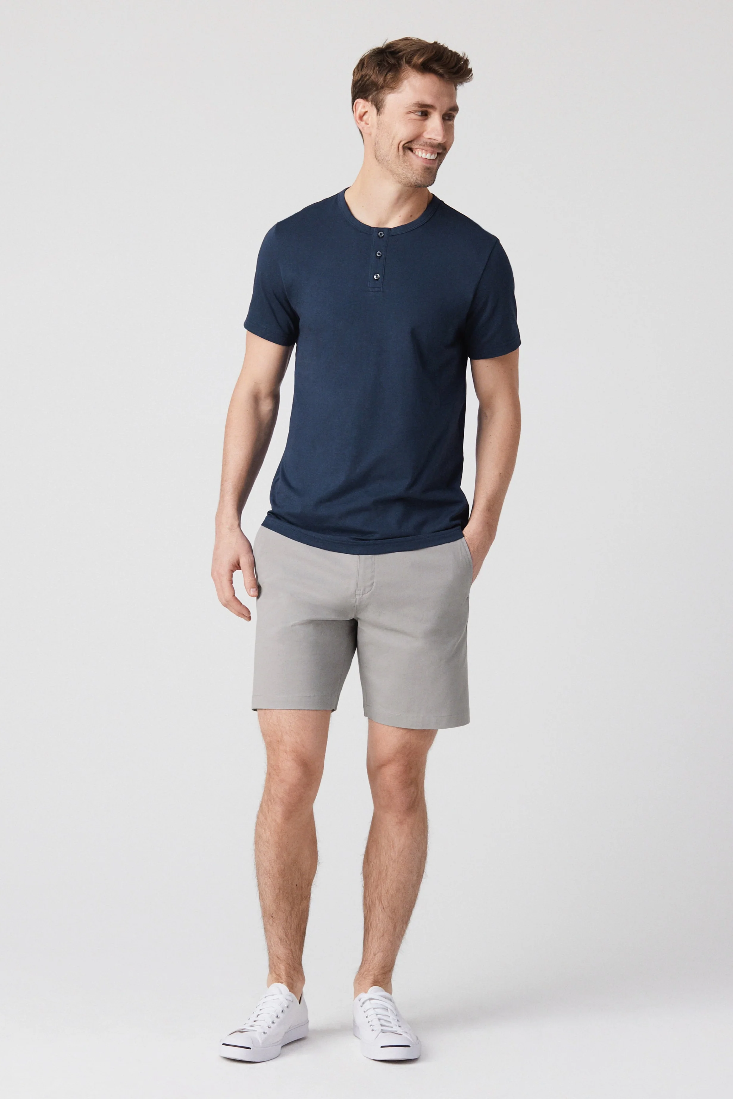 Pima Short Sleeve Henley - Image 8