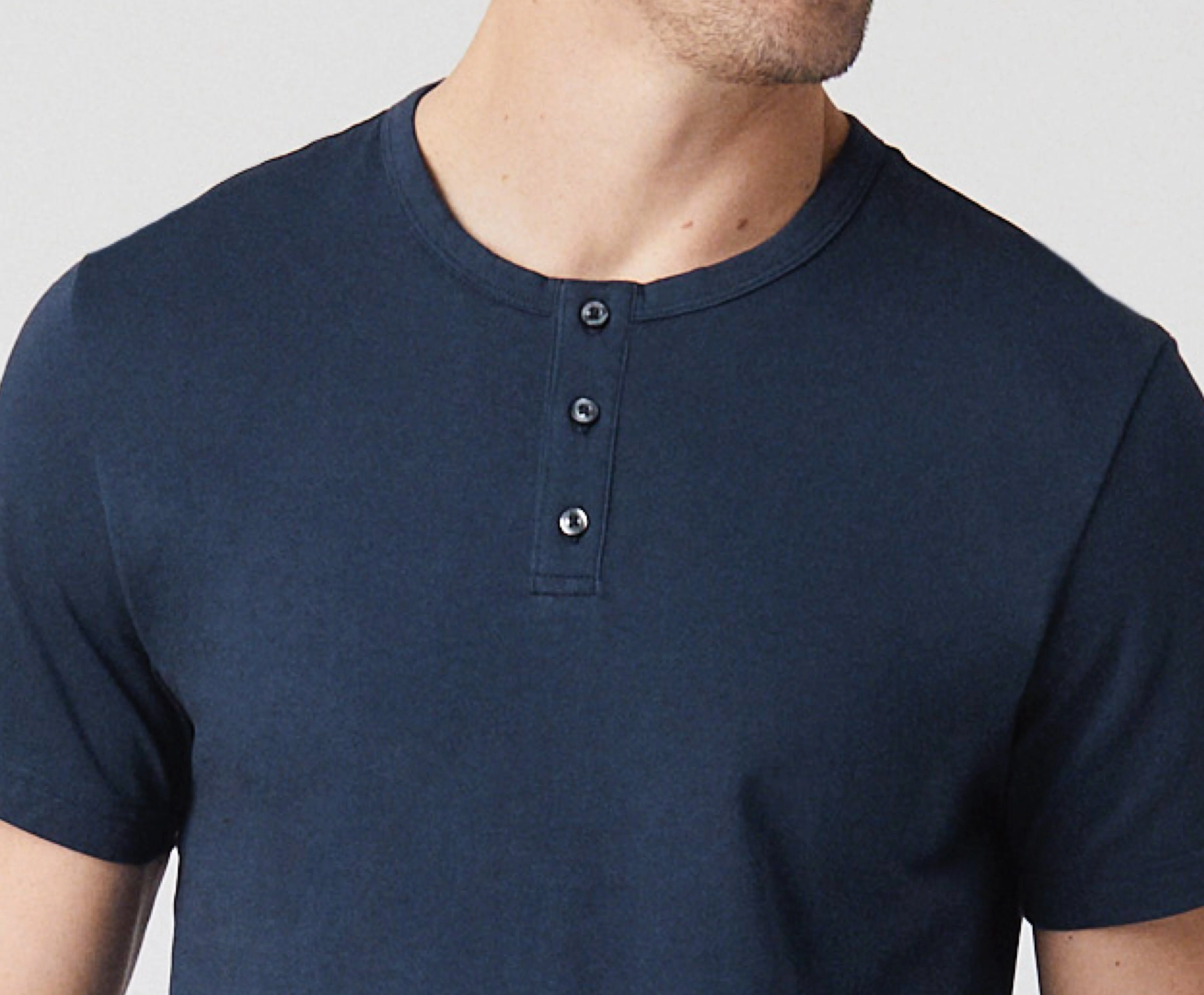 Pima Short Sleeve Henley - Image 5