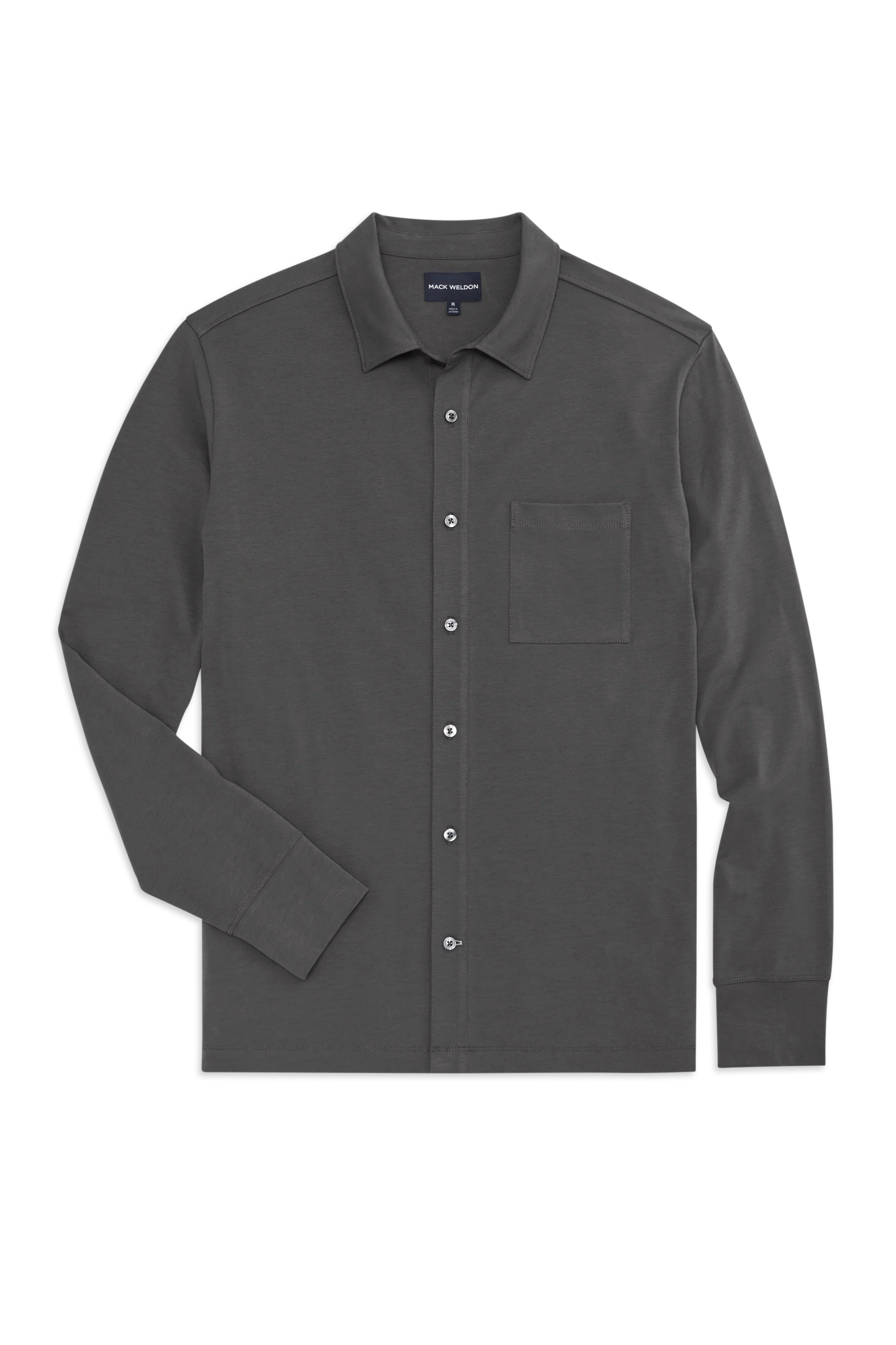 SILVER Jersey Button Up - Image 3
