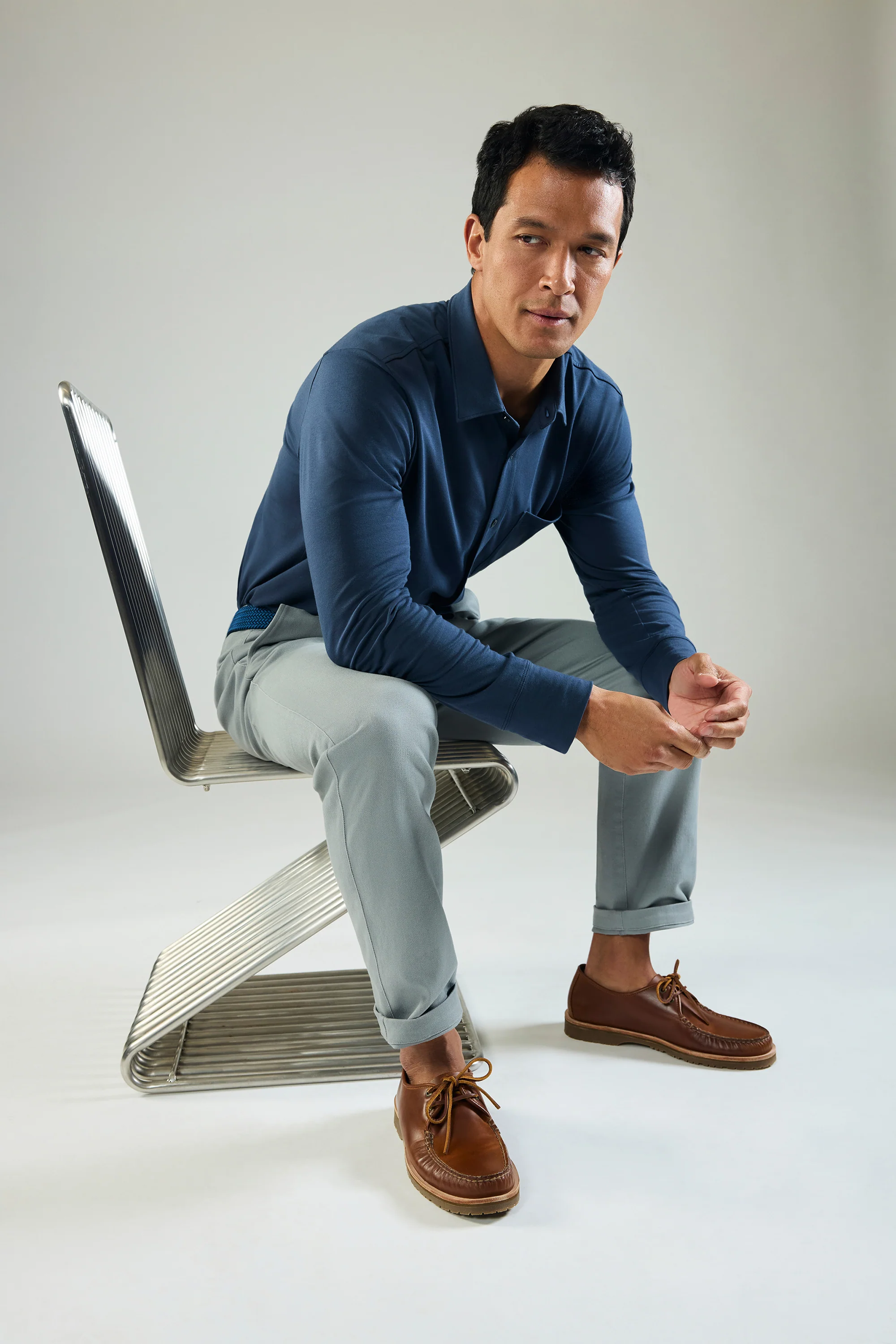 SILVER Jersey Button Up - Image 6