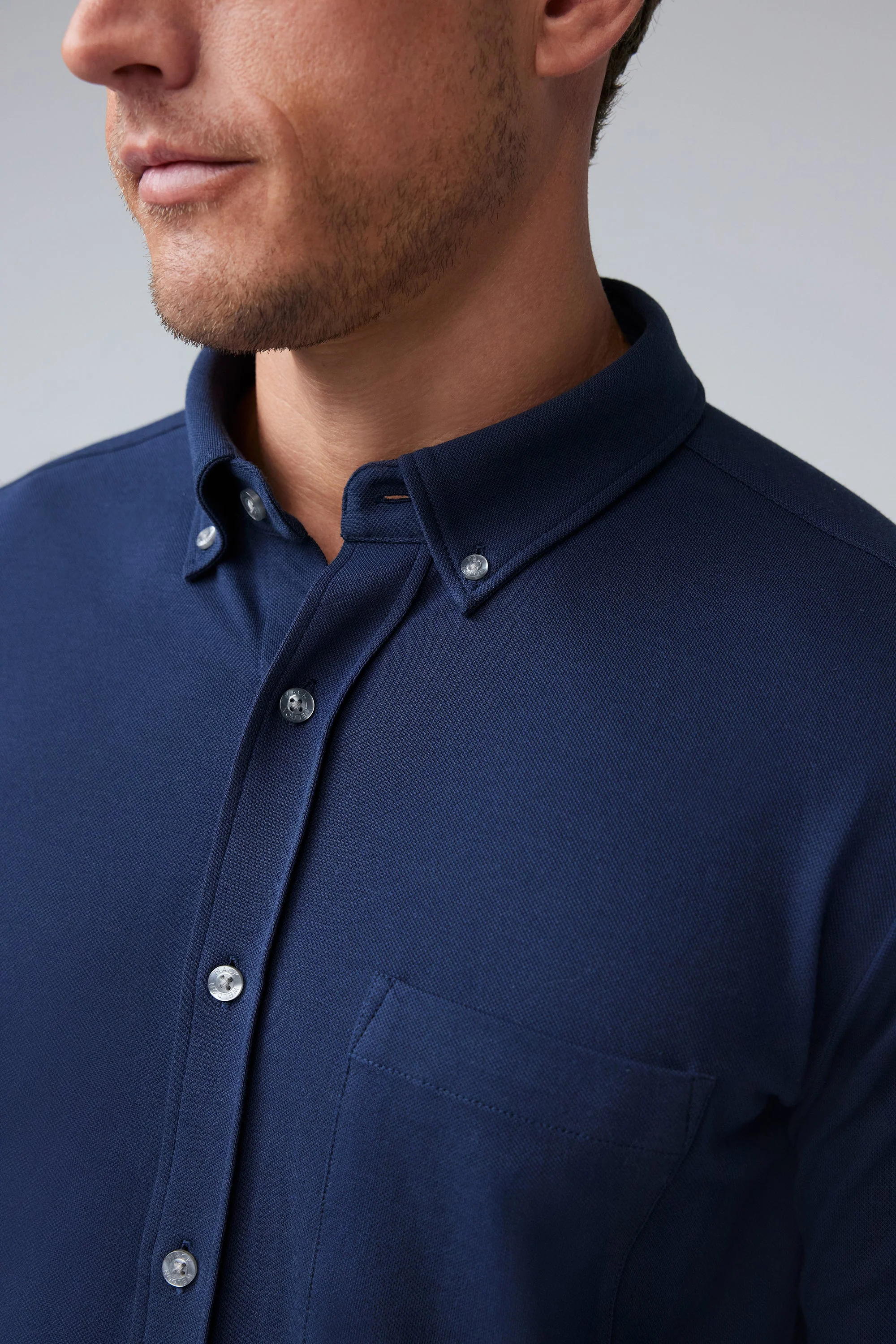 SILVER Pique Button Up - Image 11