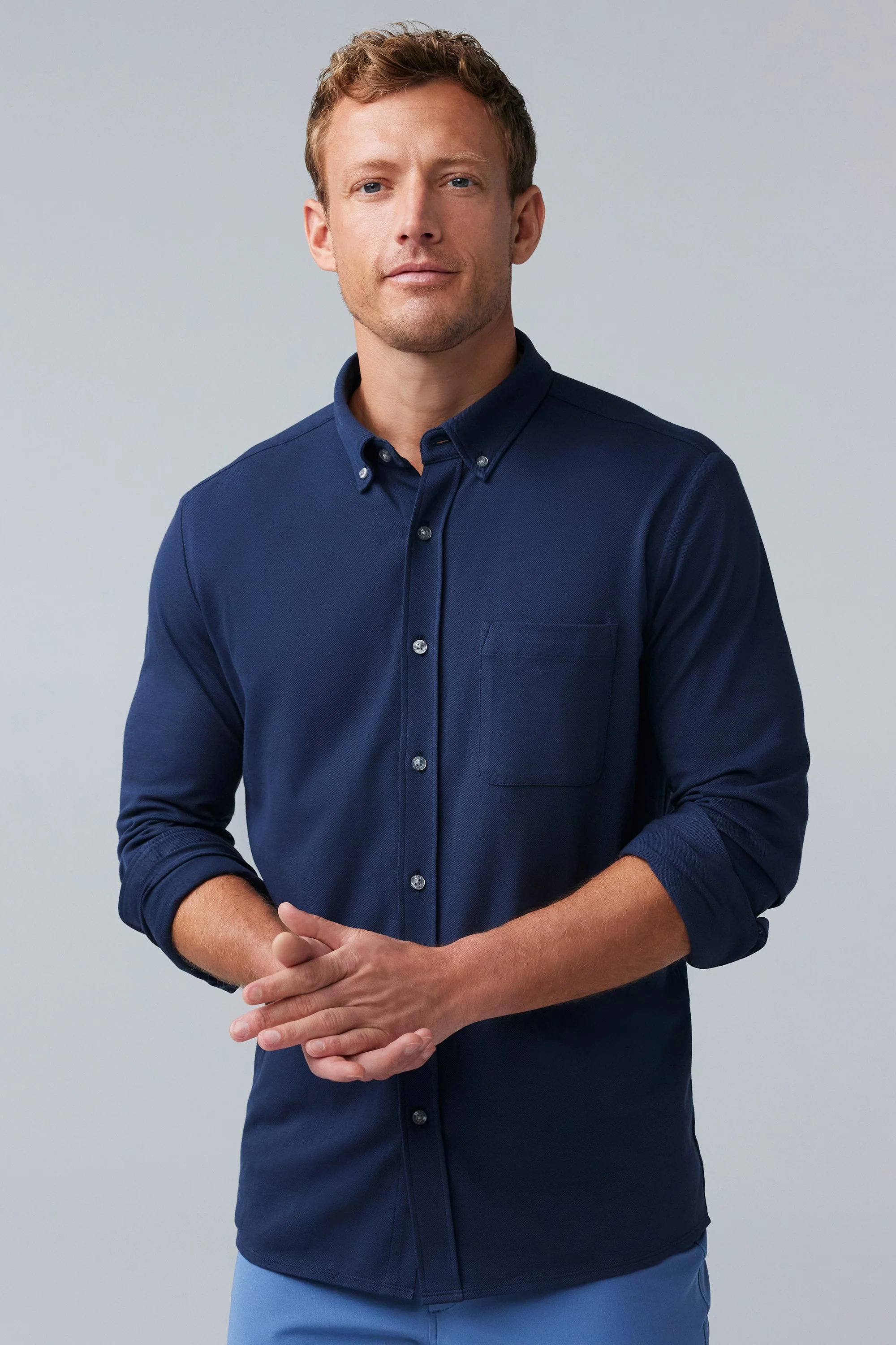SILVER Pique Button Up - Image 6