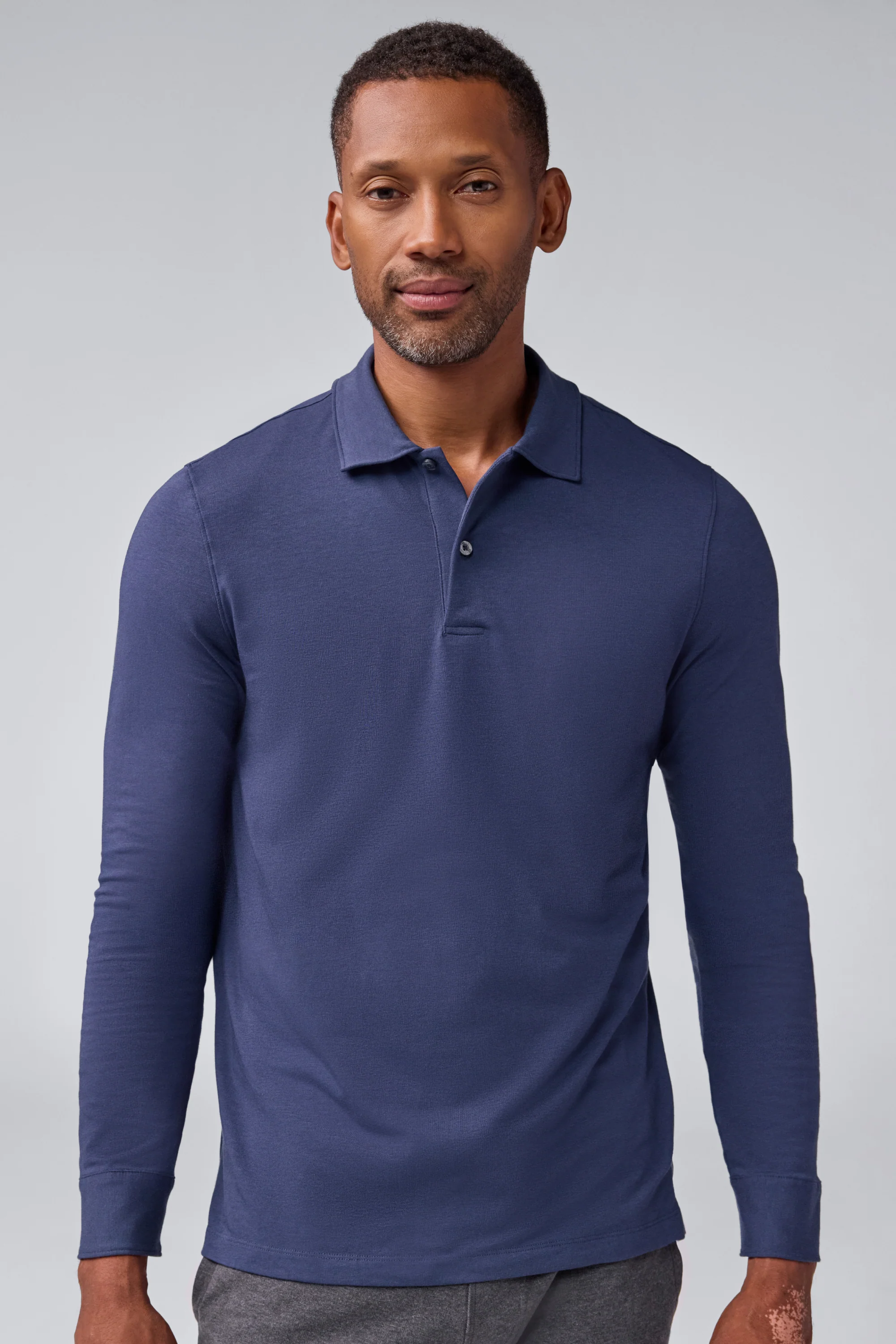 SILVER Long Sleeve Polo - Image 6