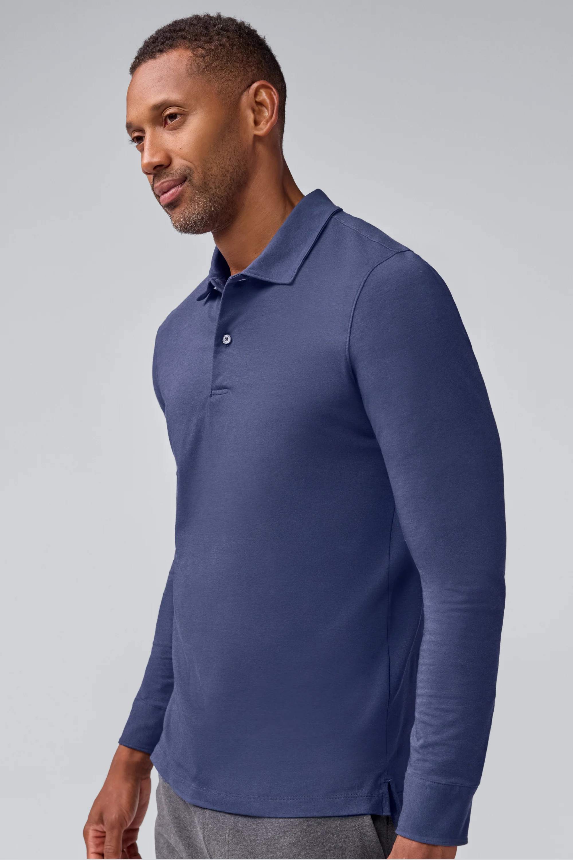 SILVER Long Sleeve Polo - Image 7