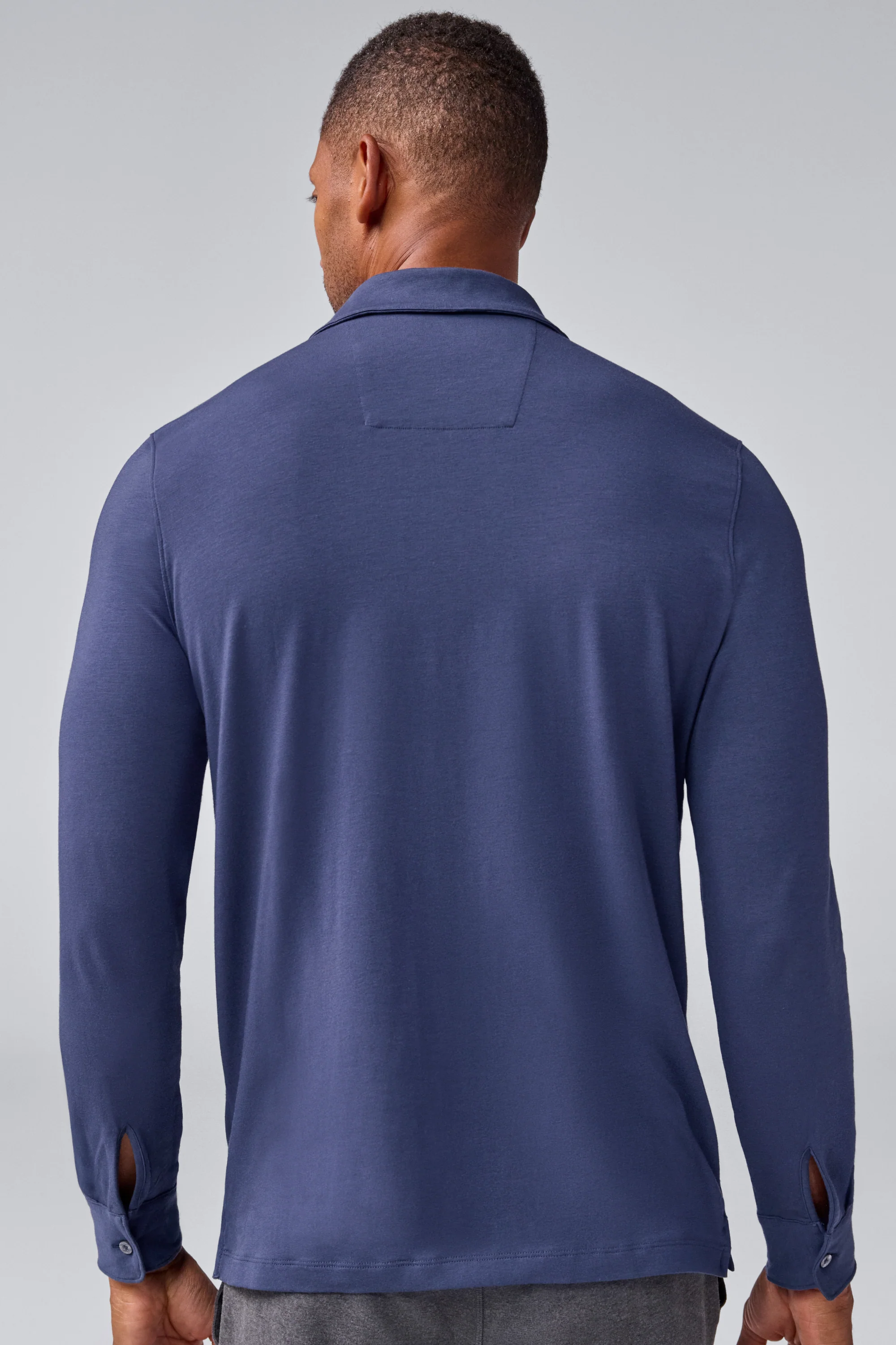 SILVER Long Sleeve Polo - Image 8