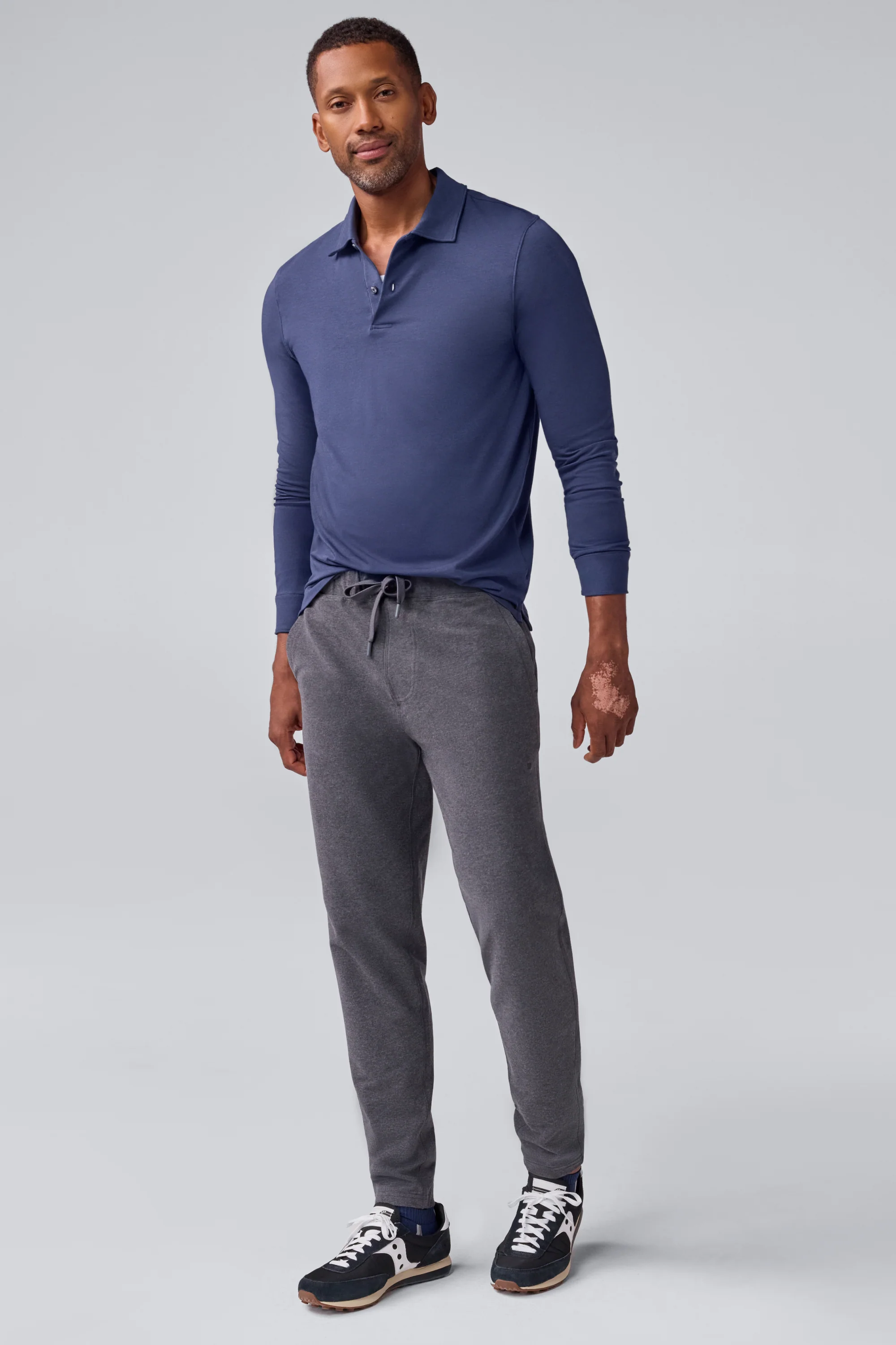 SILVER Long Sleeve Polo - Image 9