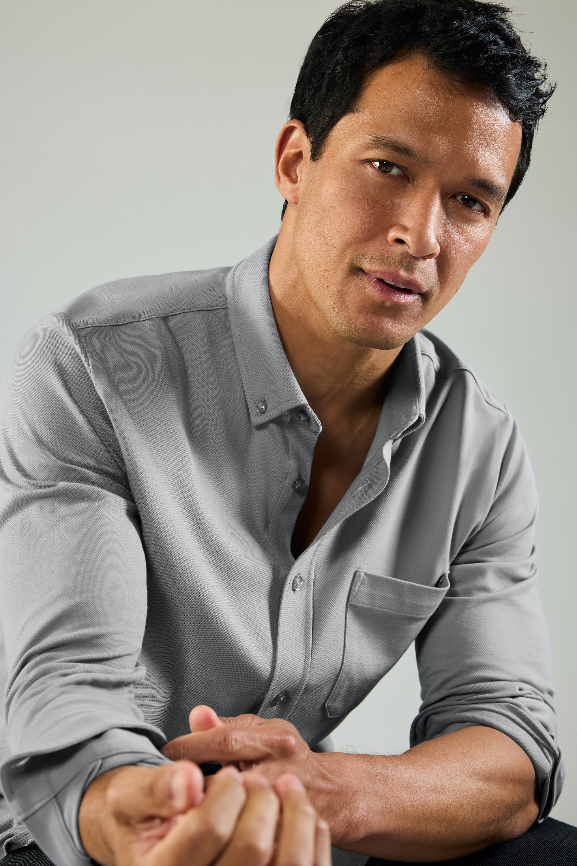 SILVER Pique Button Up - Image 5