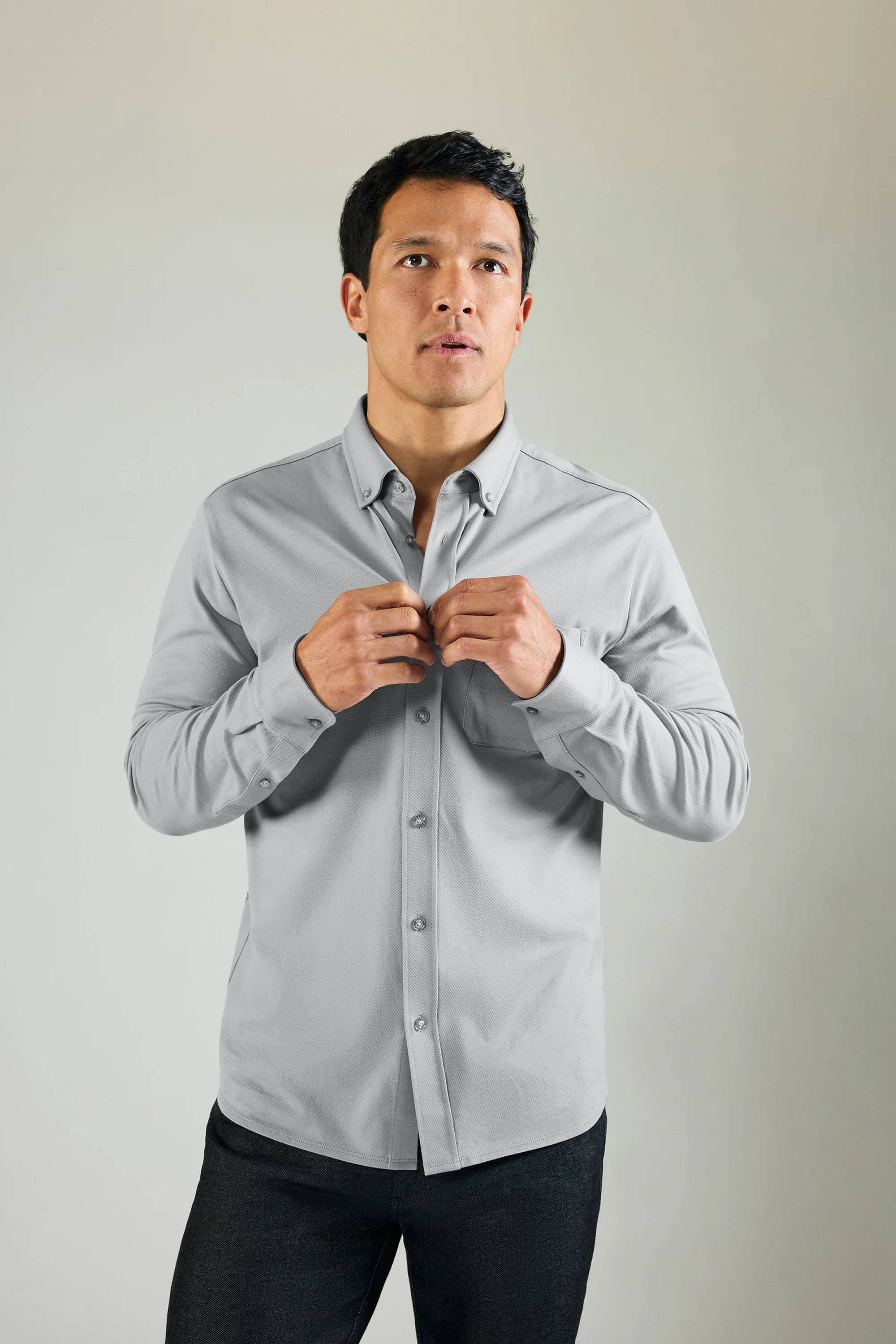 SILVER Pique Button Up - Image 6