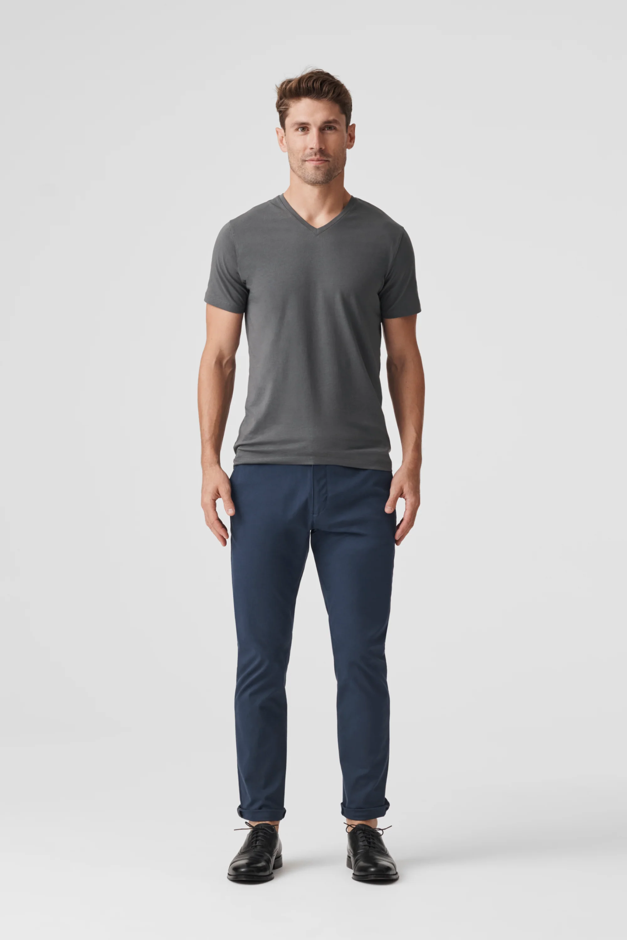 SILVER V-Neck T-Shirt - Image 12