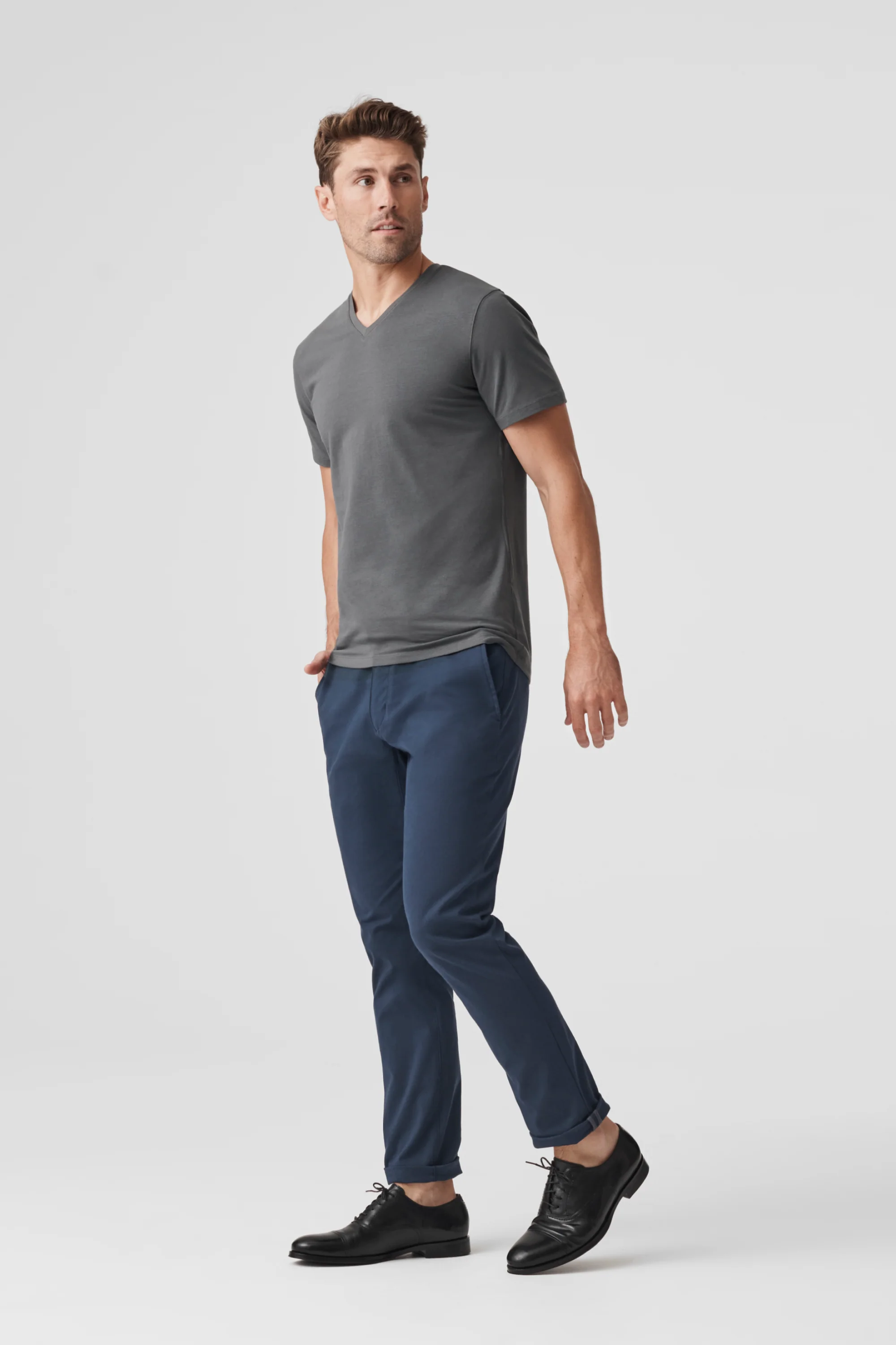 SILVER V-Neck T-Shirt - Image 13