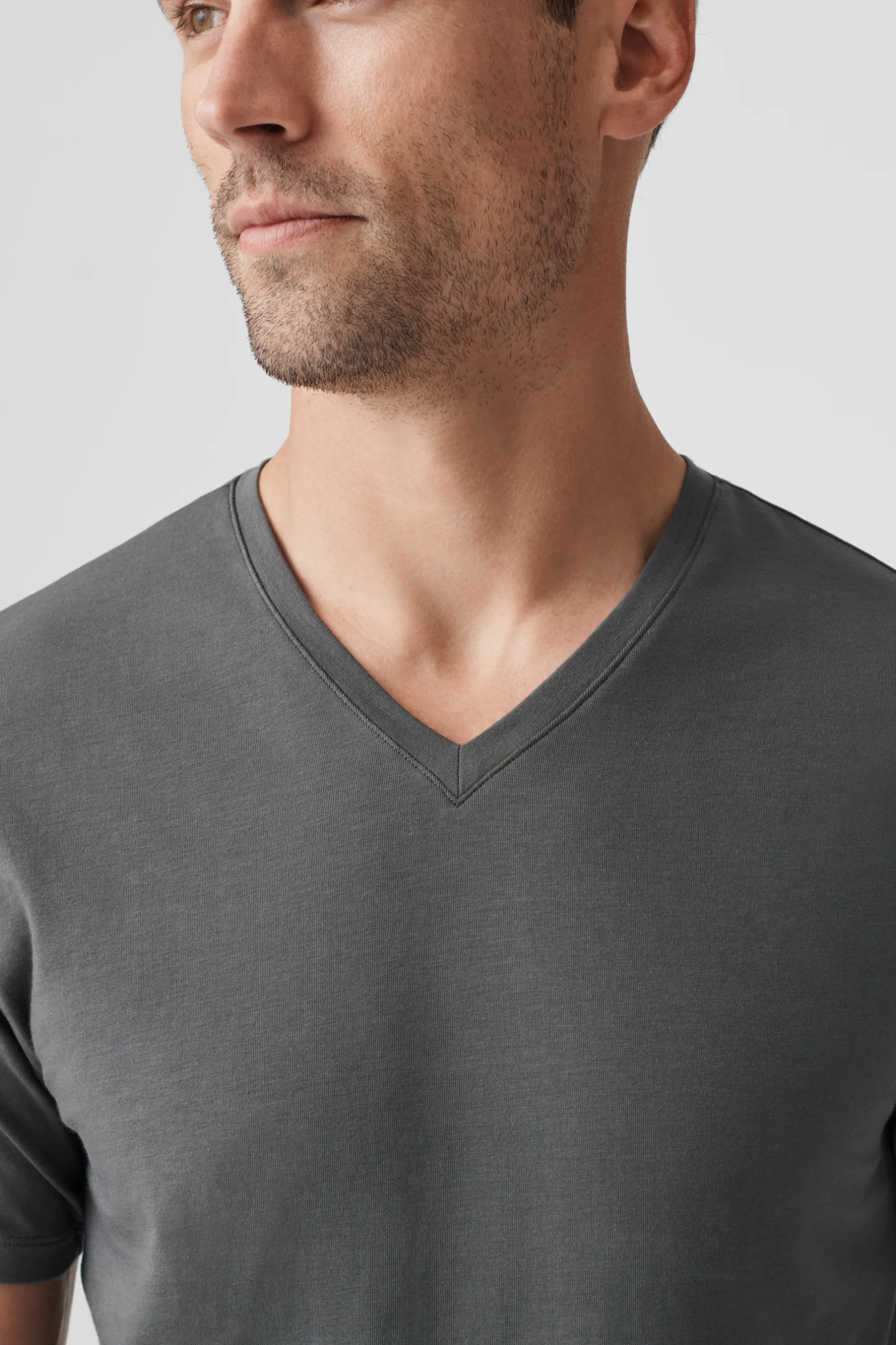 SILVER V-Neck T-Shirt - Image 16