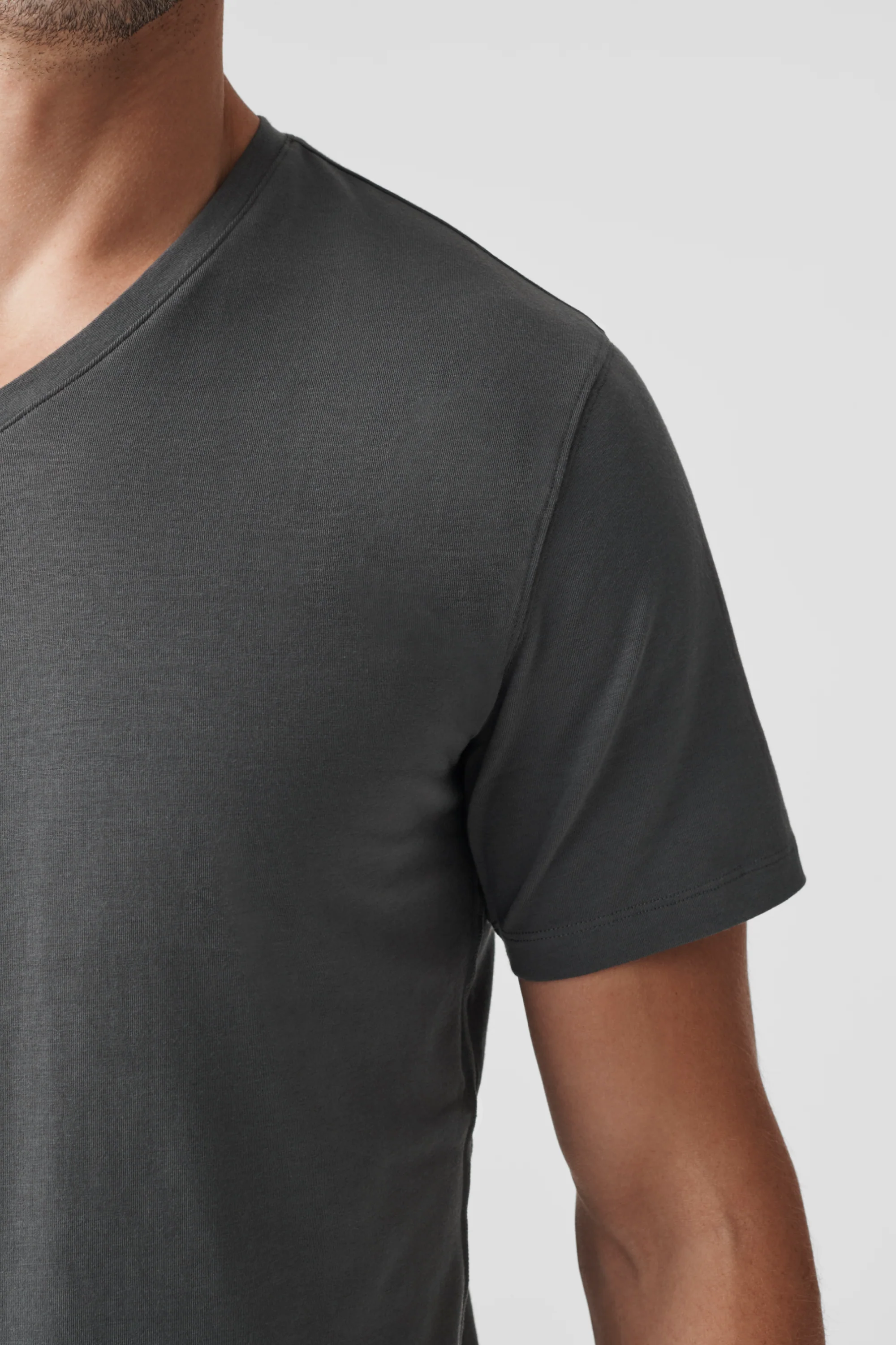 SILVER V-Neck T-Shirt - Image 17