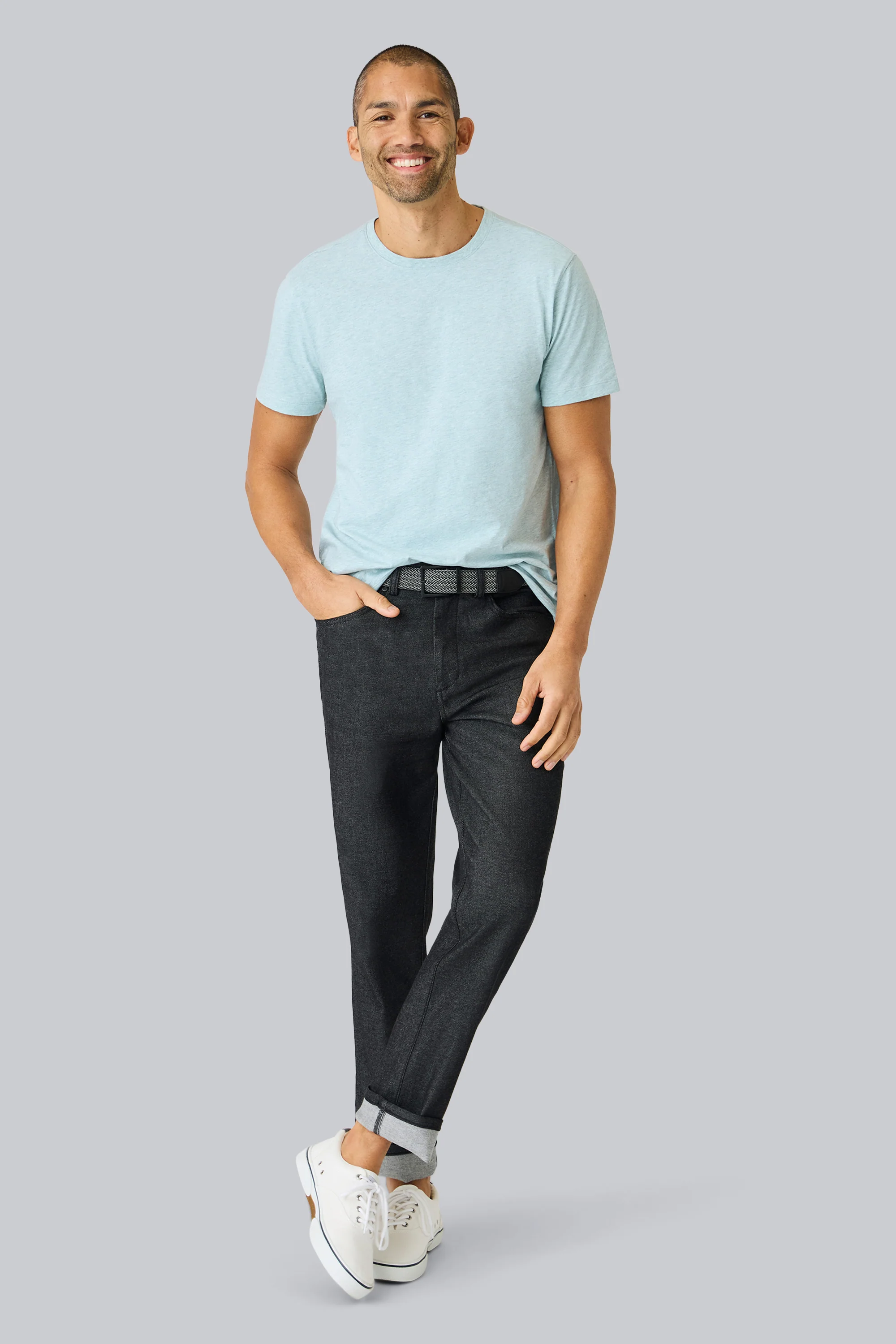 Slub Crew Neck T-Shirt - Image 5