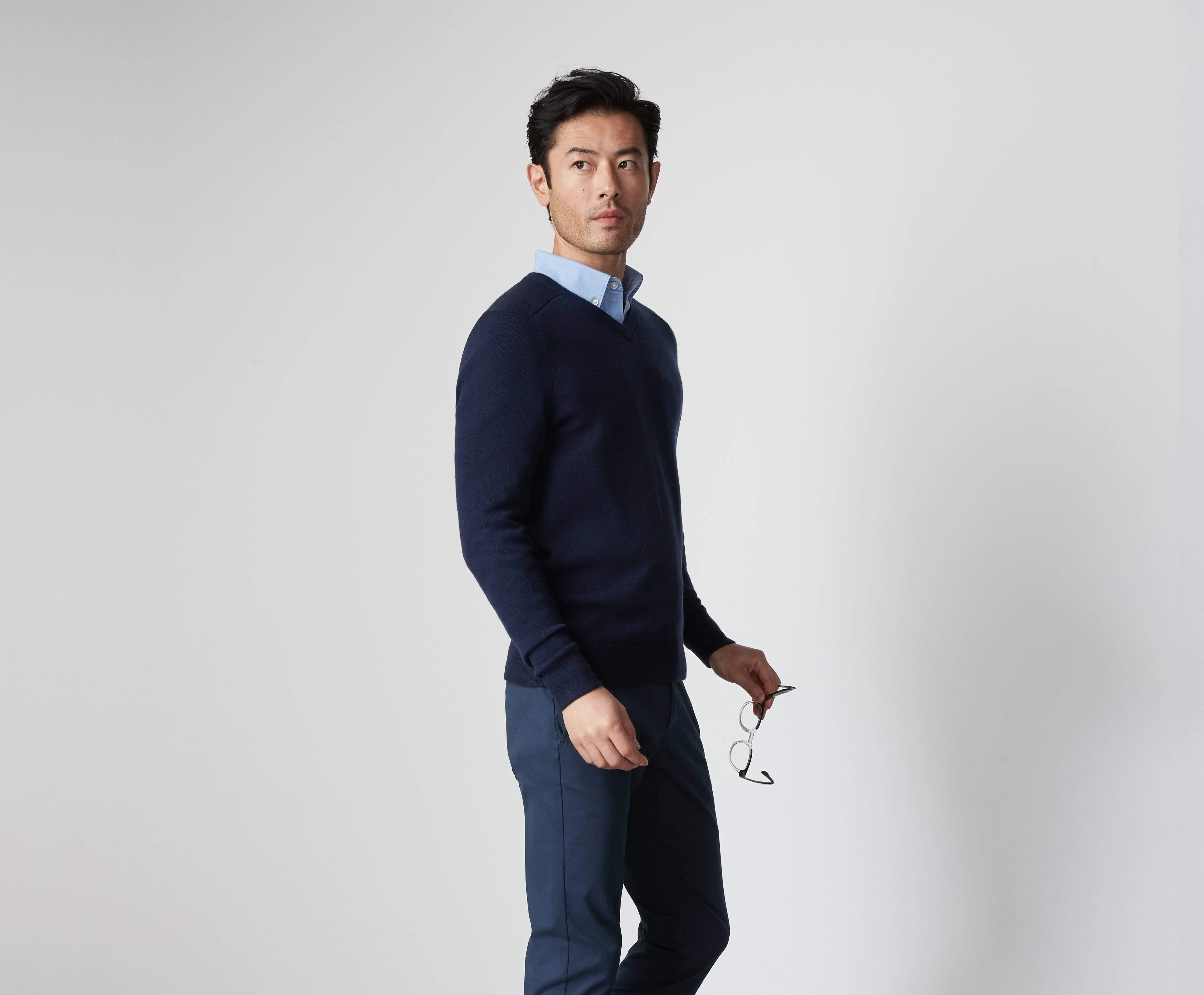 Tech Cashmere V-Neck Sweater - Image 8