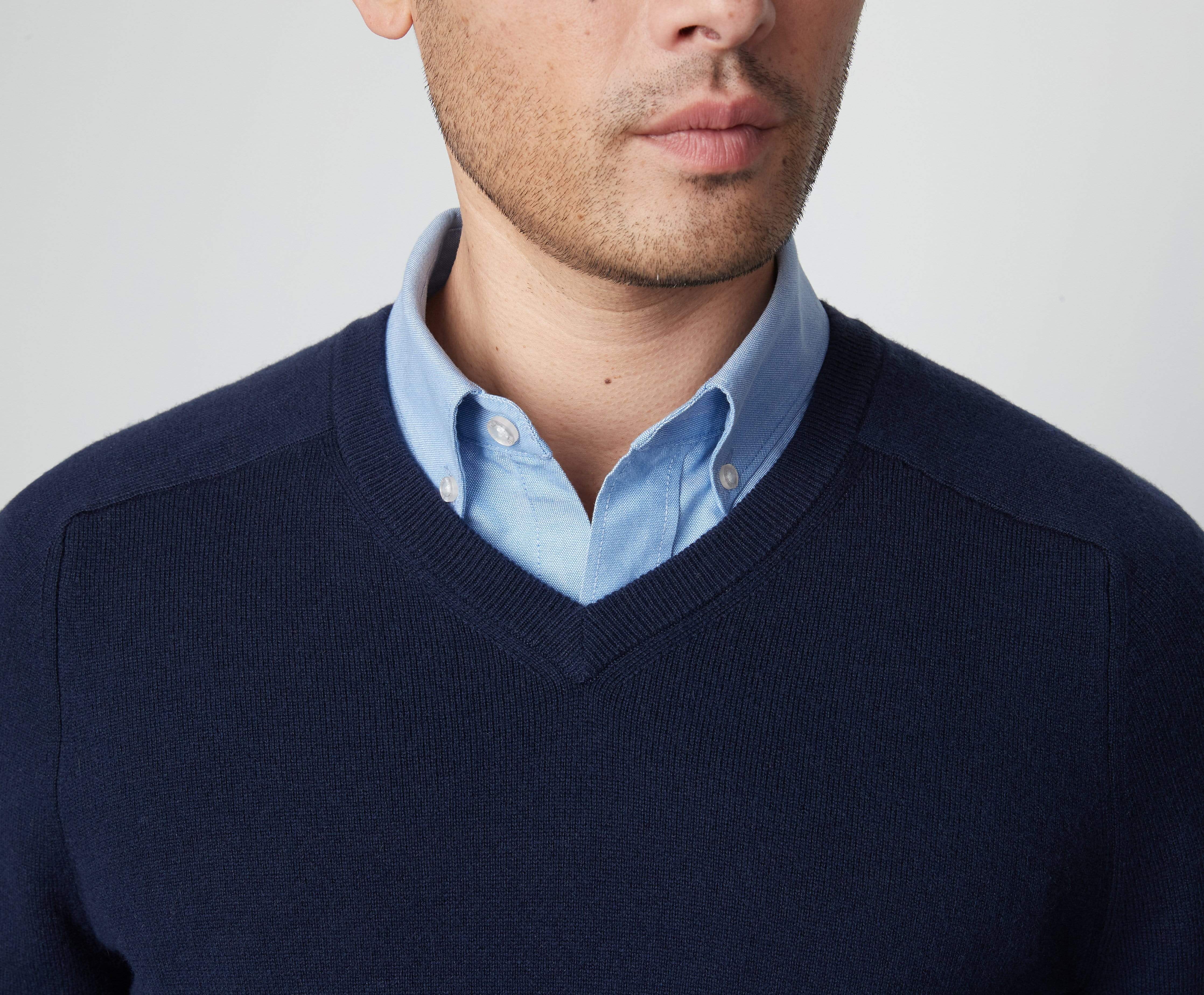 Tech Cashmere V-Neck Sweater - Image 9