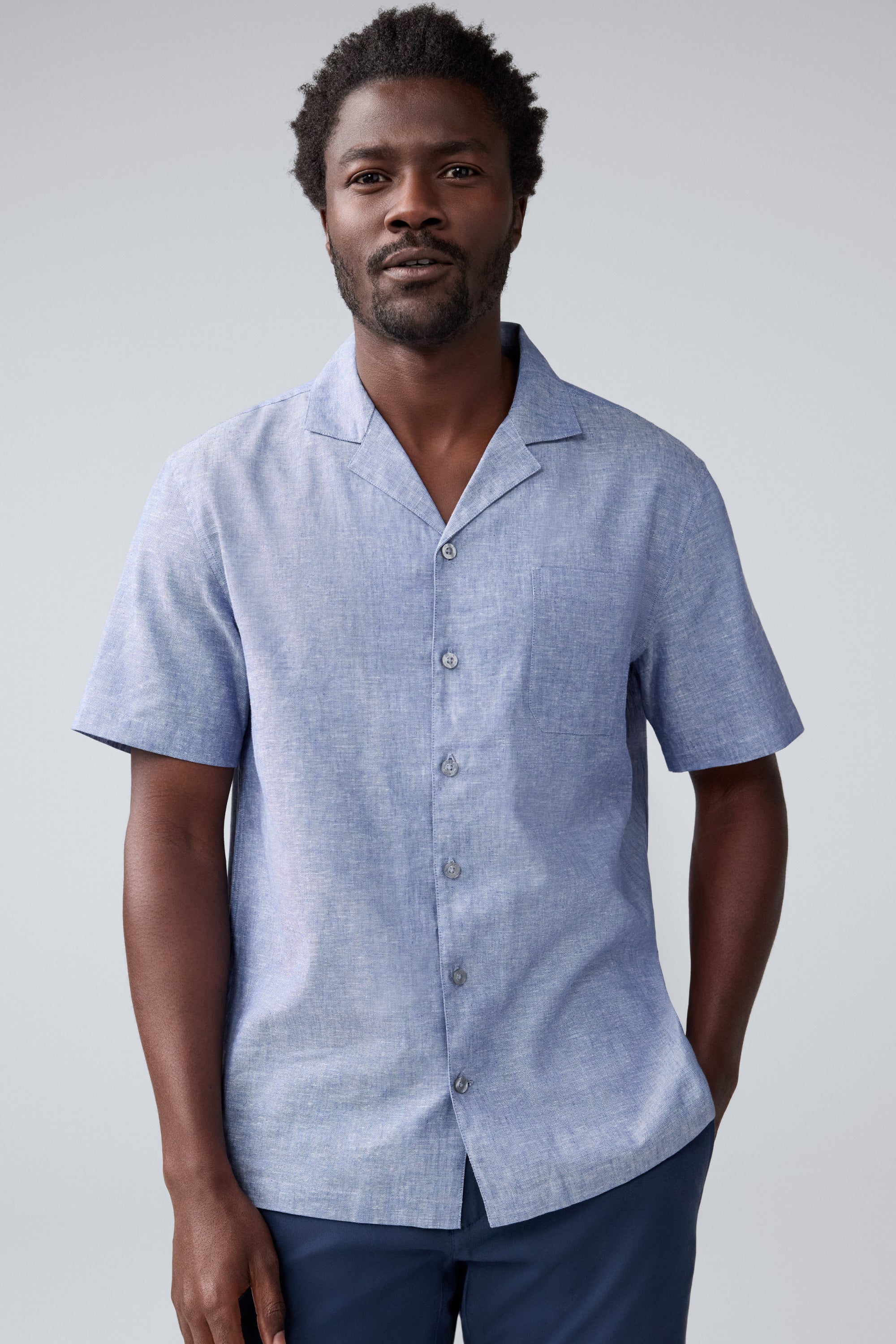 Tech Linen Camp Shirt - Image 3