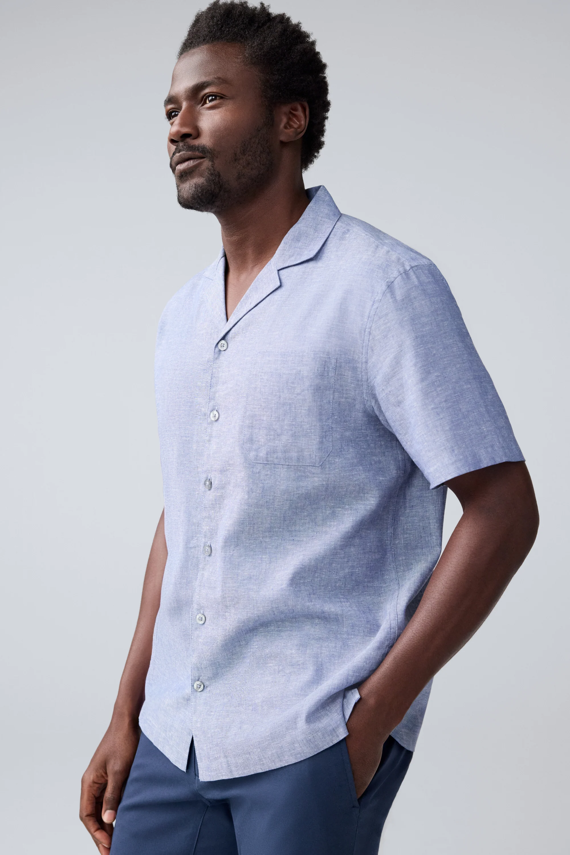 Tech Linen Camp Shirt - Image 4