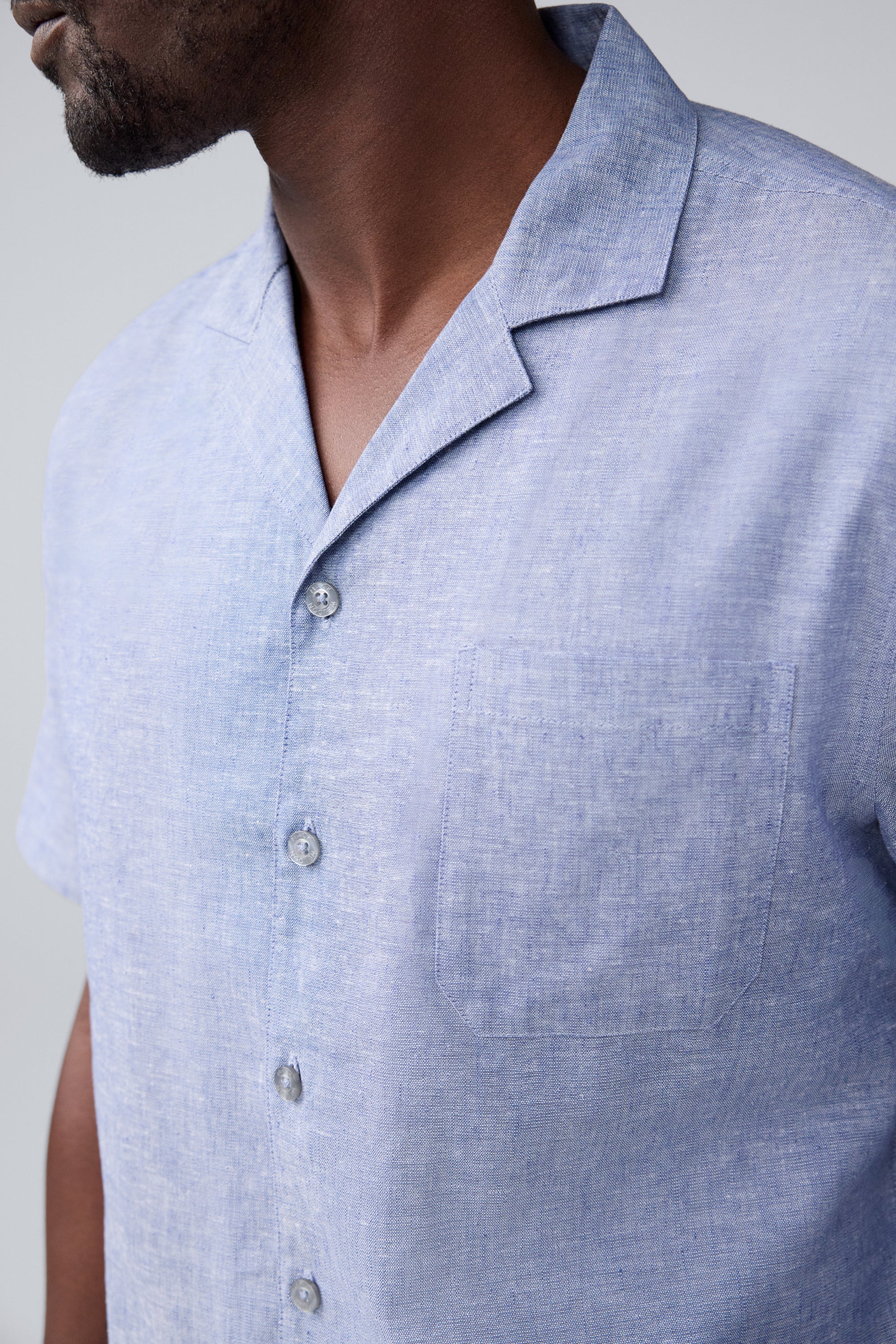 Tech Linen Camp Shirt - Image 7