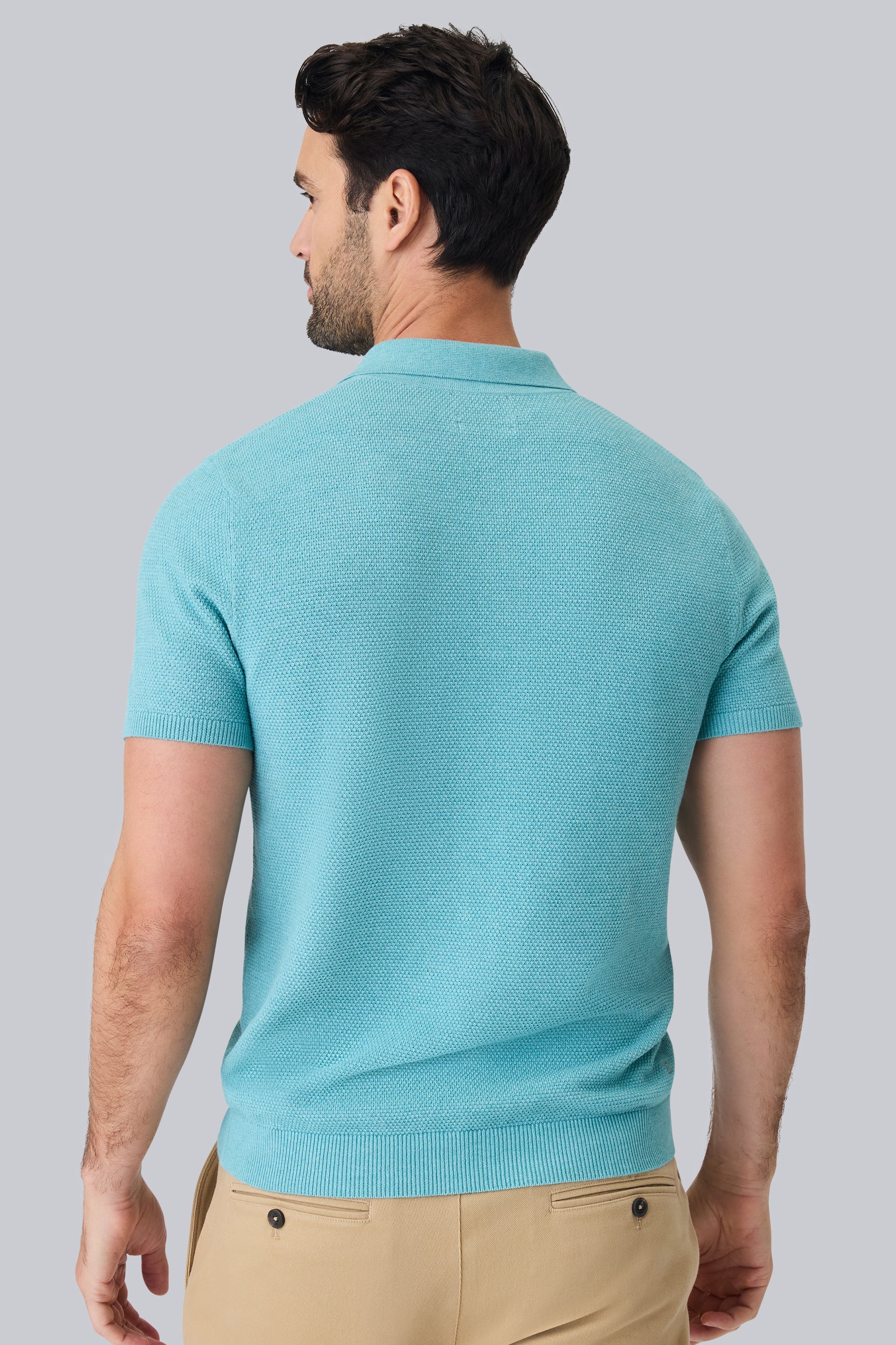 Tech Linen Sweater Polo - Image 10