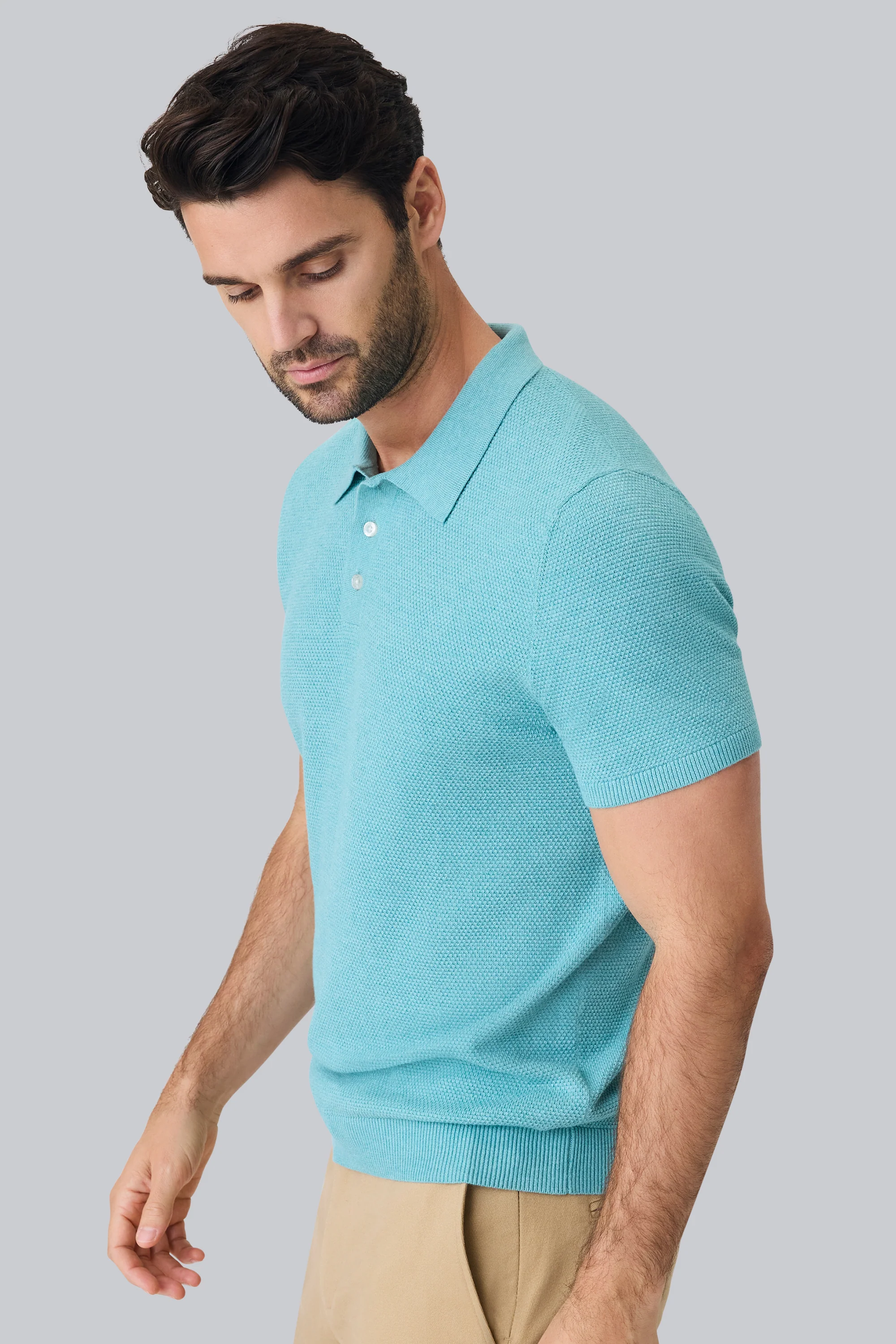 Tech Linen Sweater Polo - Image 9