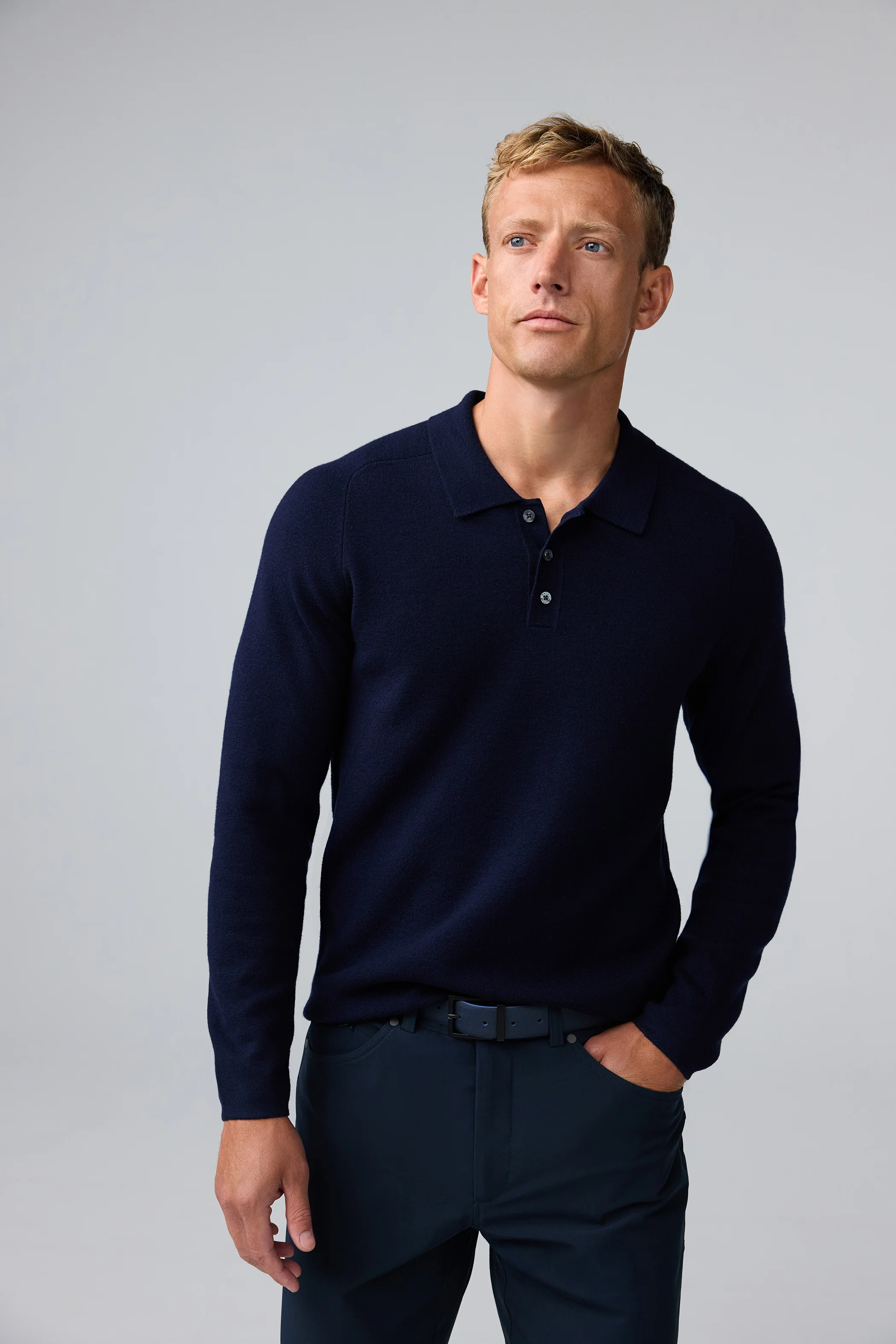 Tech Merino Sweater Polo - Image 3