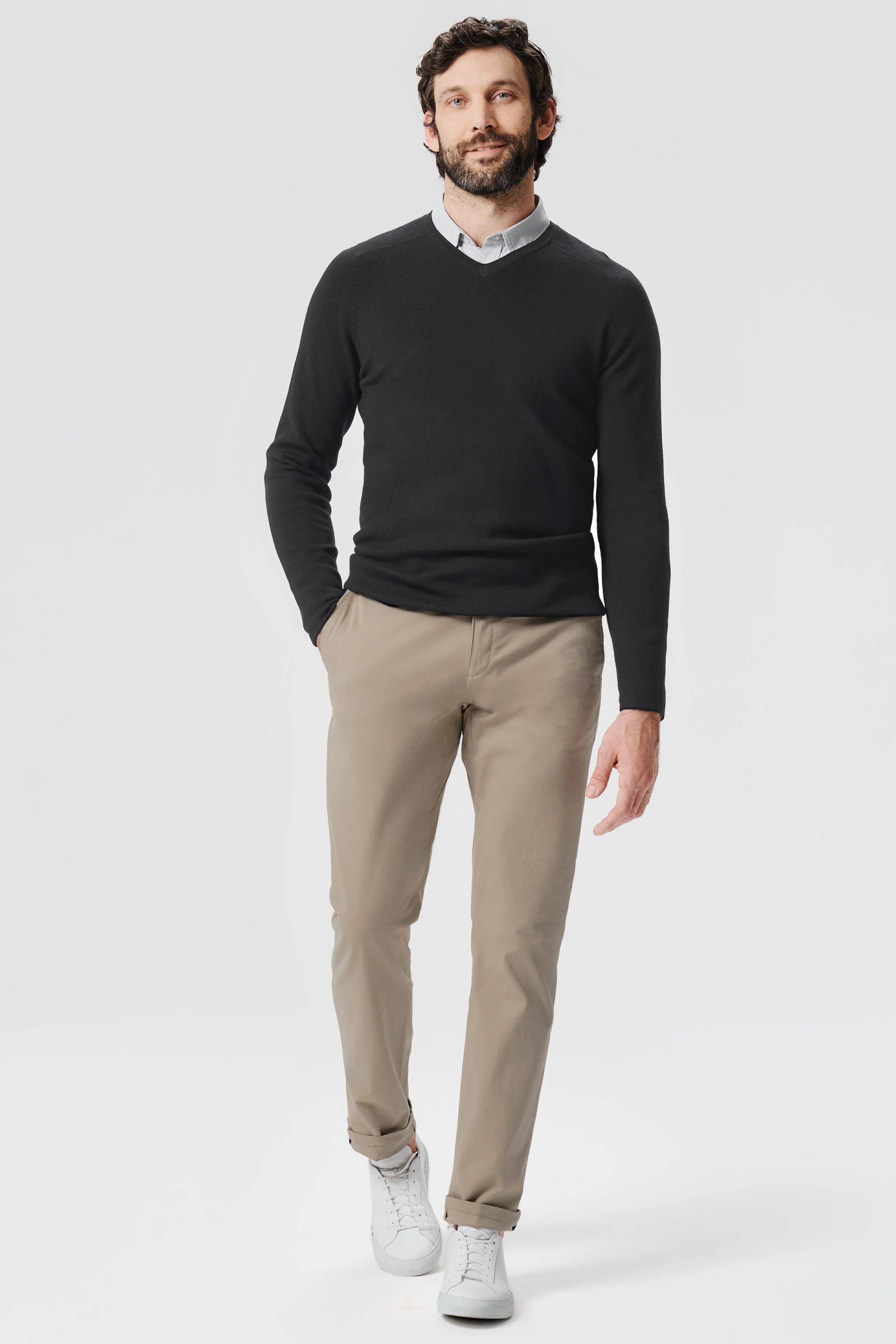 Tech Merino V-Neck Sweater - Image 3