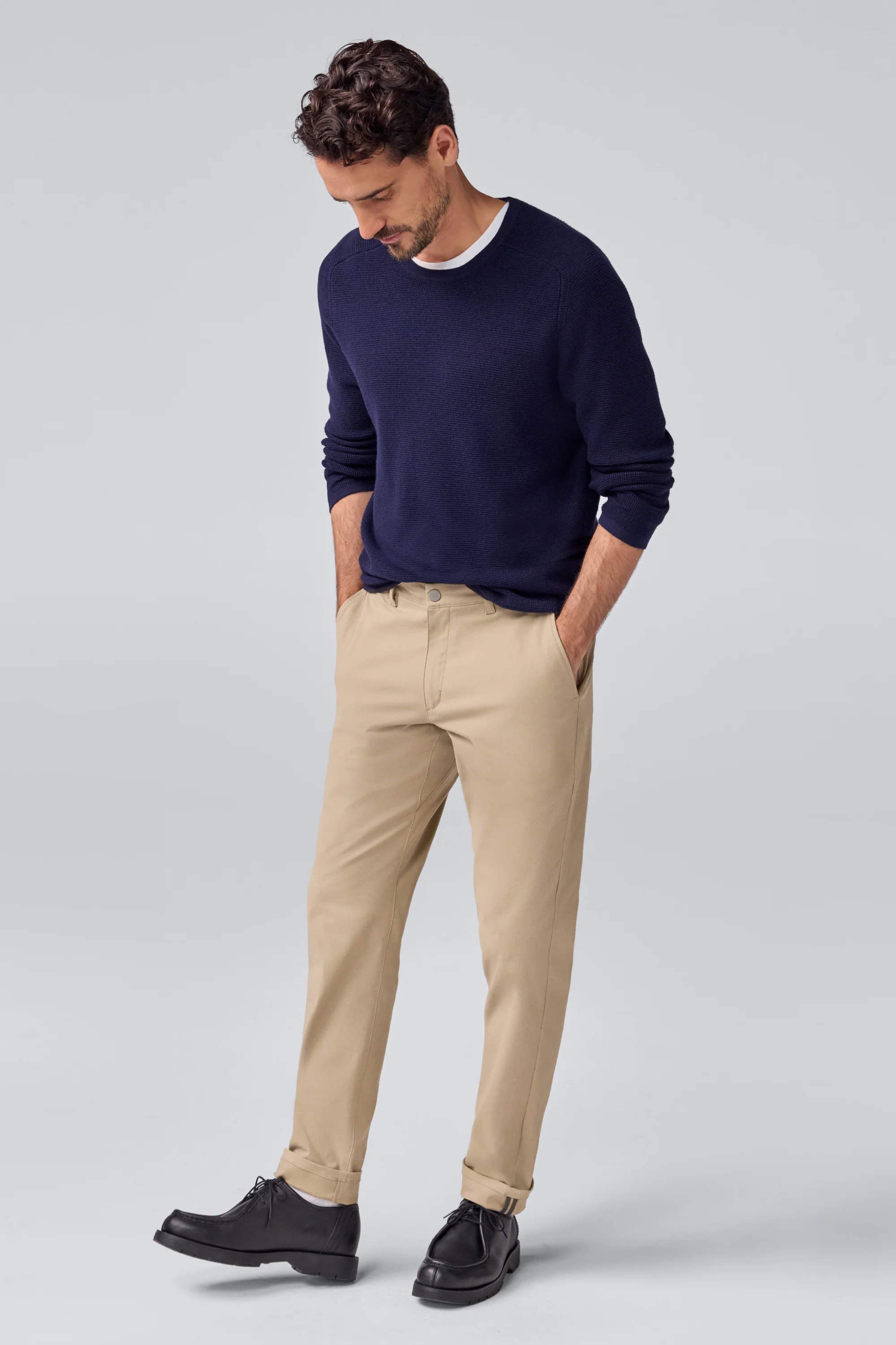 Tech Merino Waffle Crew Neck Sweater - Image 6