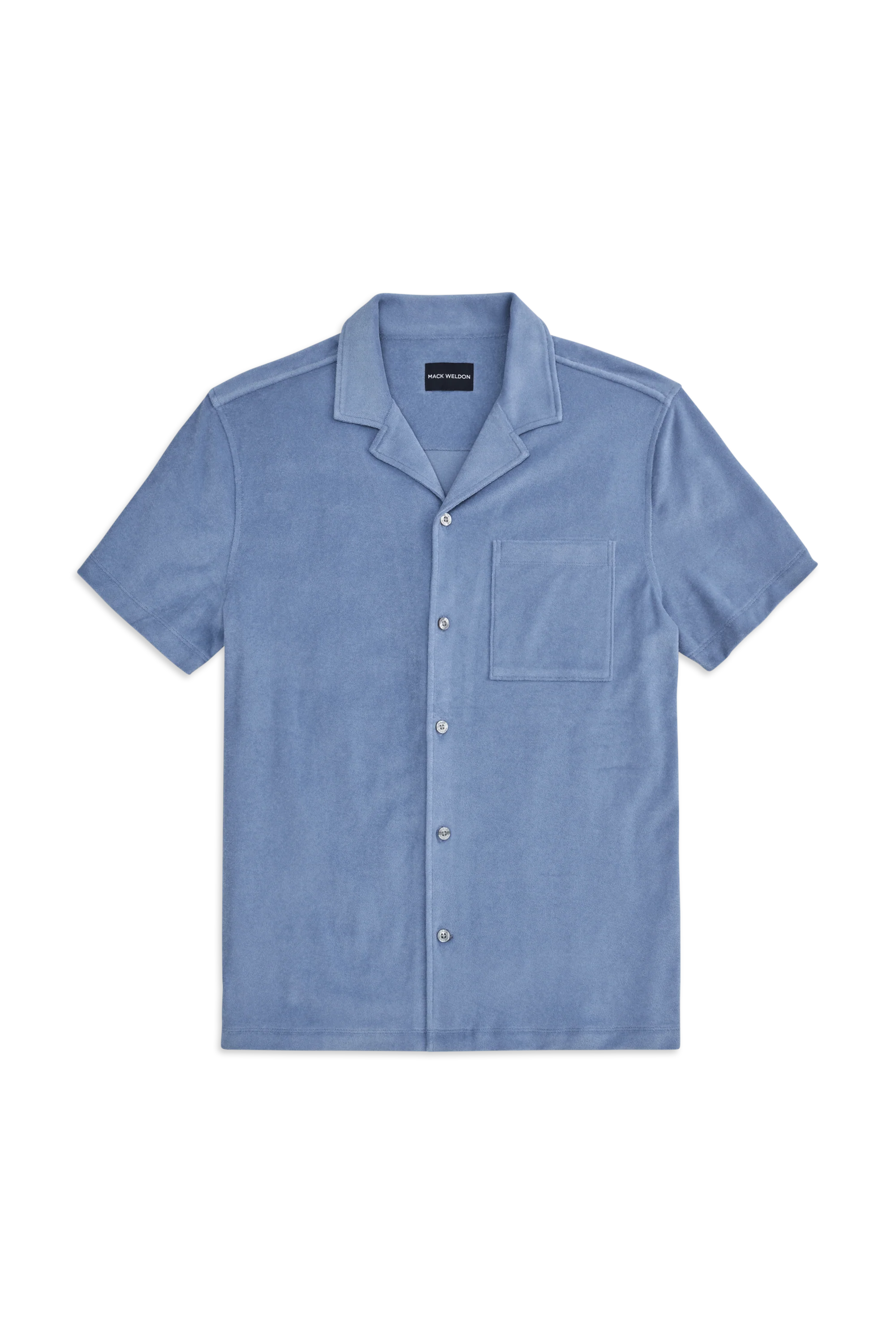 Terry Cloth Short Sleeve Button Up - Image 3
