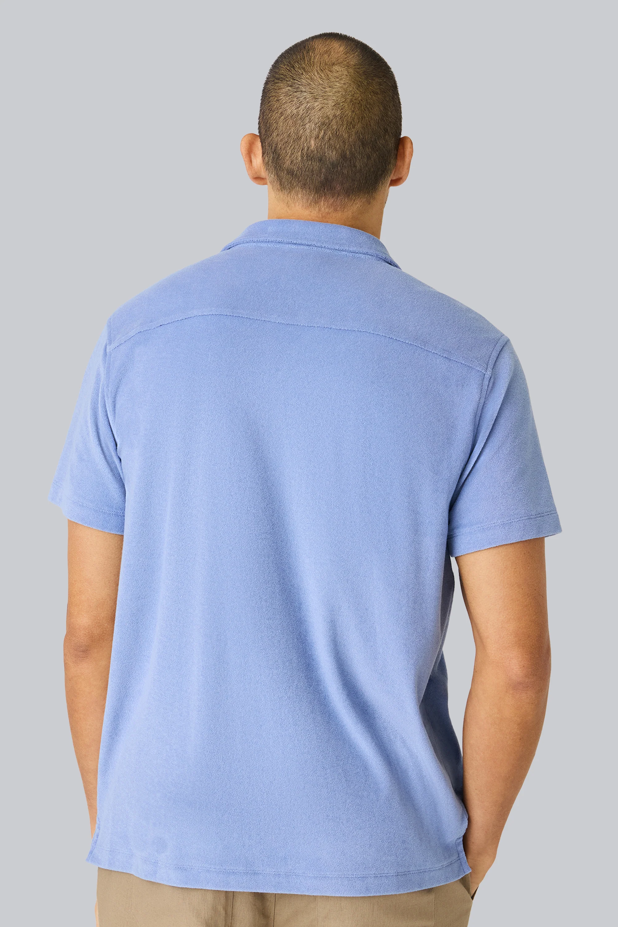 Terry Cloth Short Sleeve Button Up - Image 7