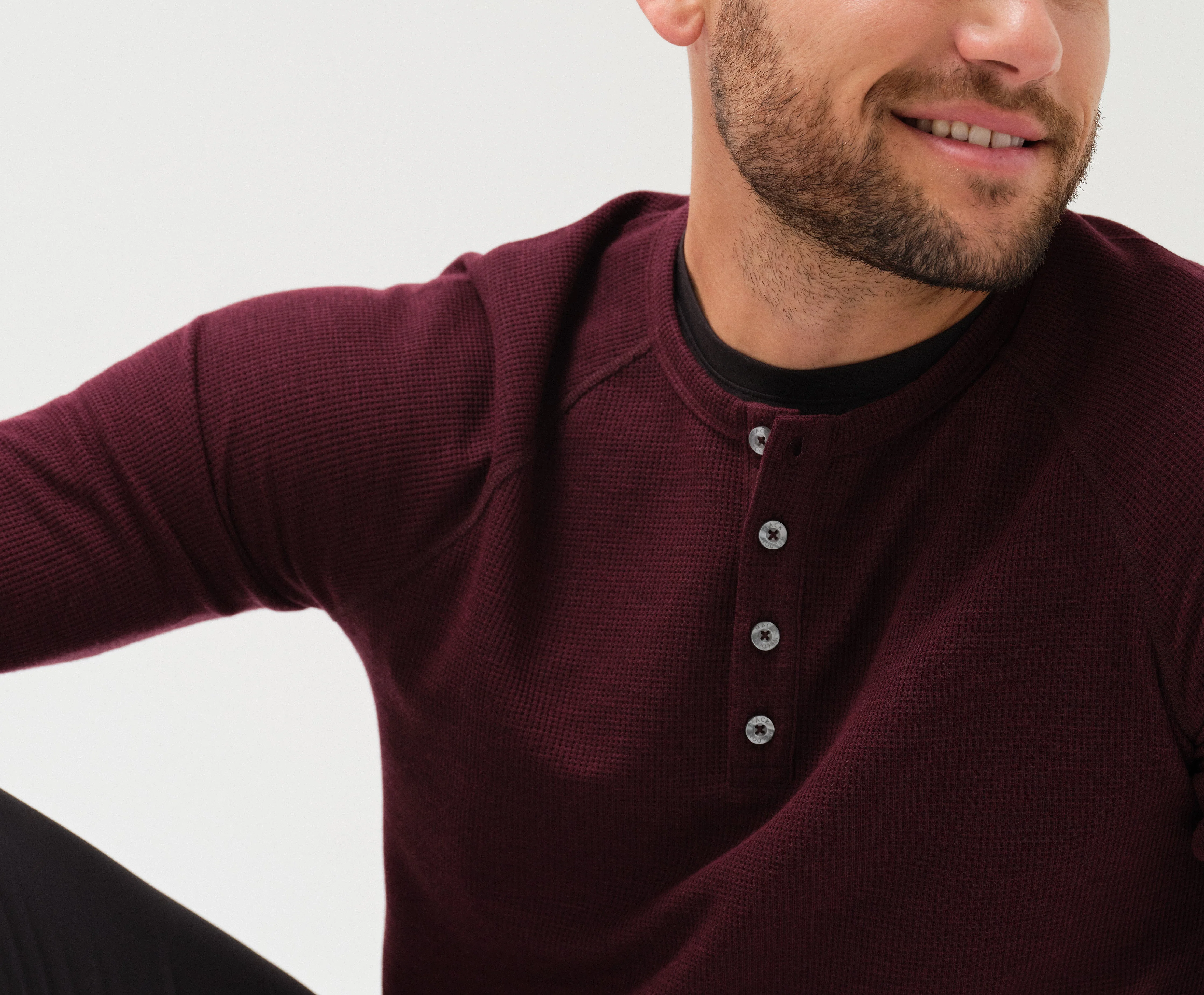 WARMKNIT Waffle Henley - Image 10