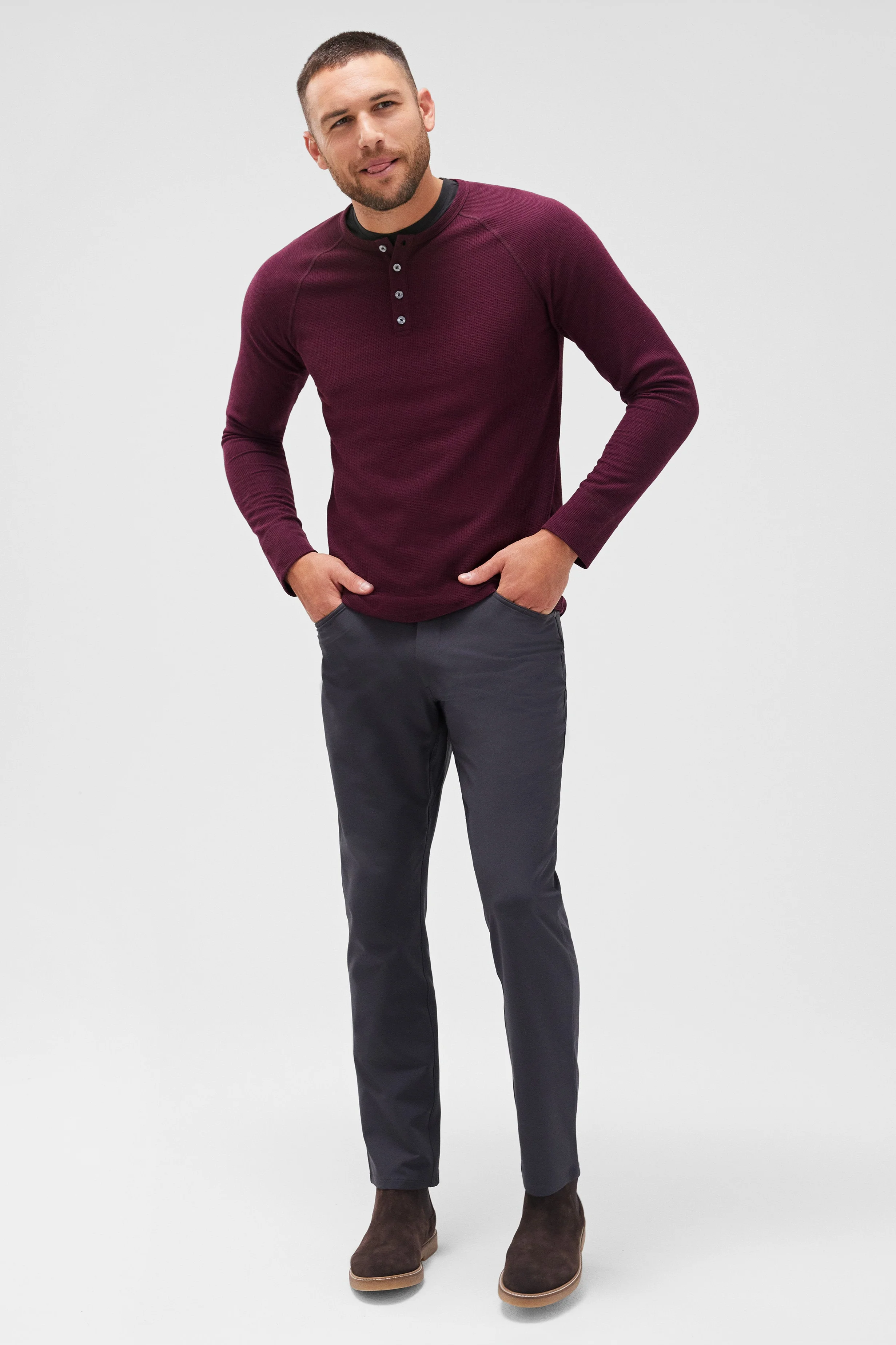 WARMKNIT Waffle Henley - Image 6