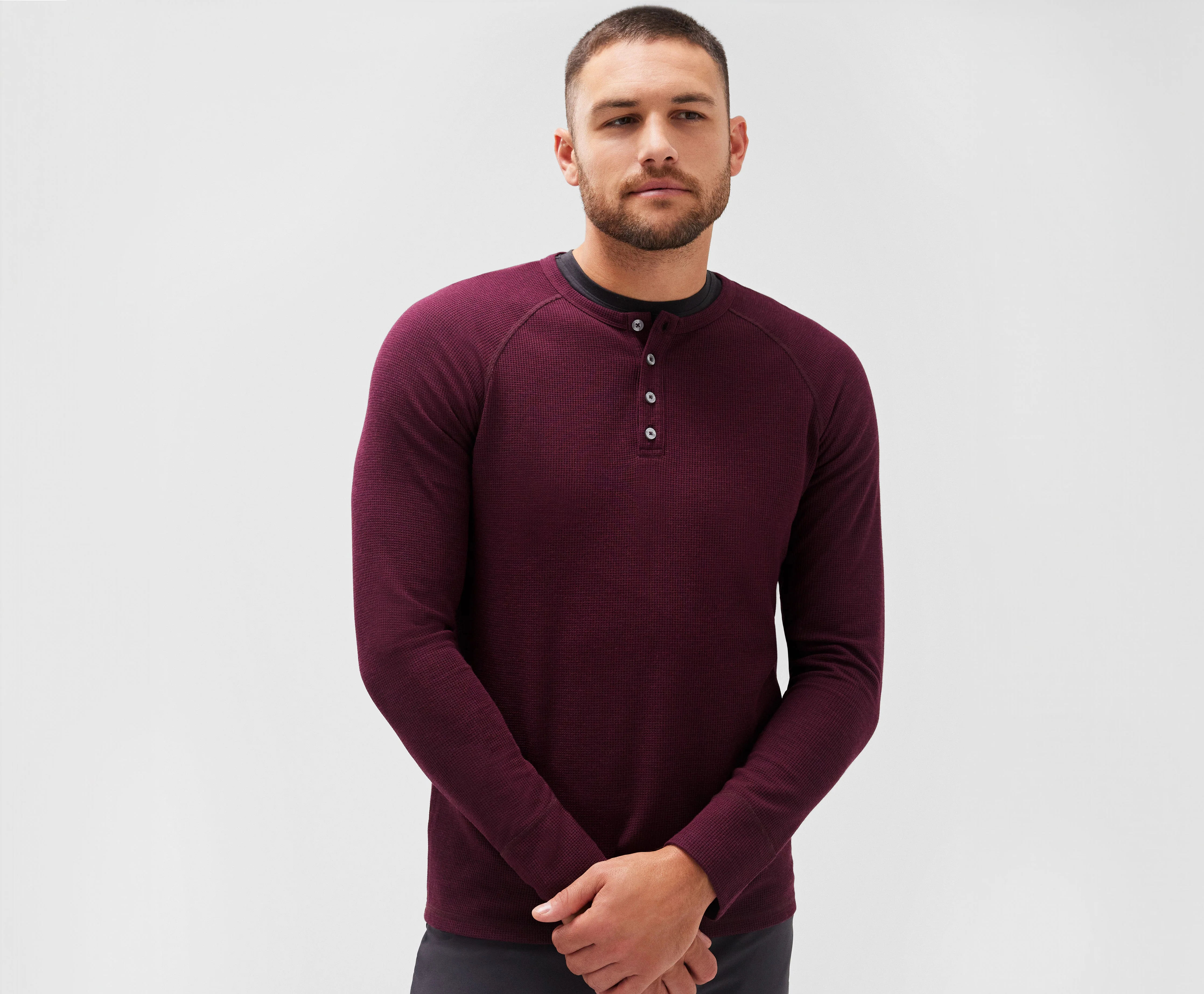 WARMKNIT Waffle Henley - Image 7