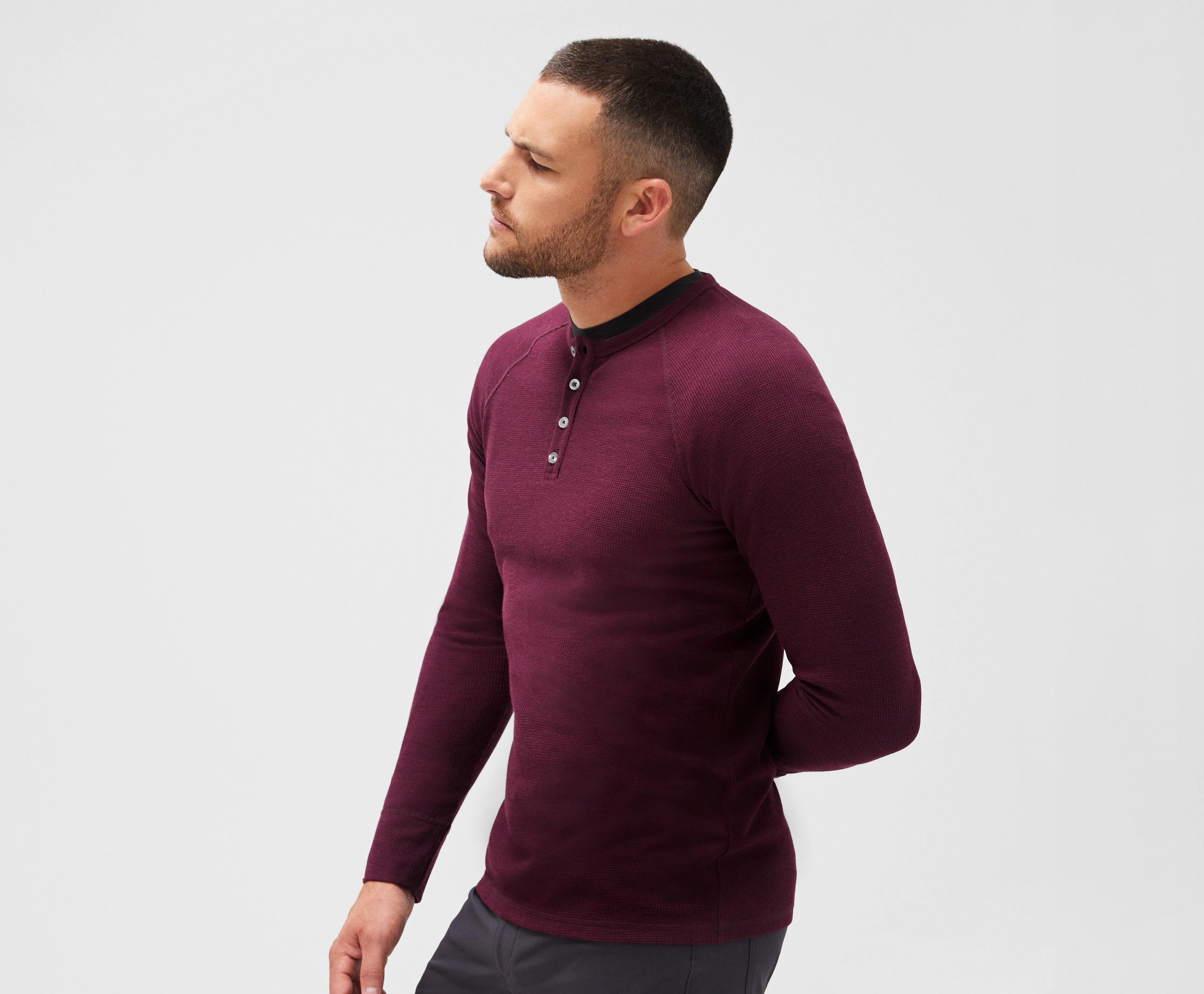 WARMKNIT Waffle Henley - Image 8