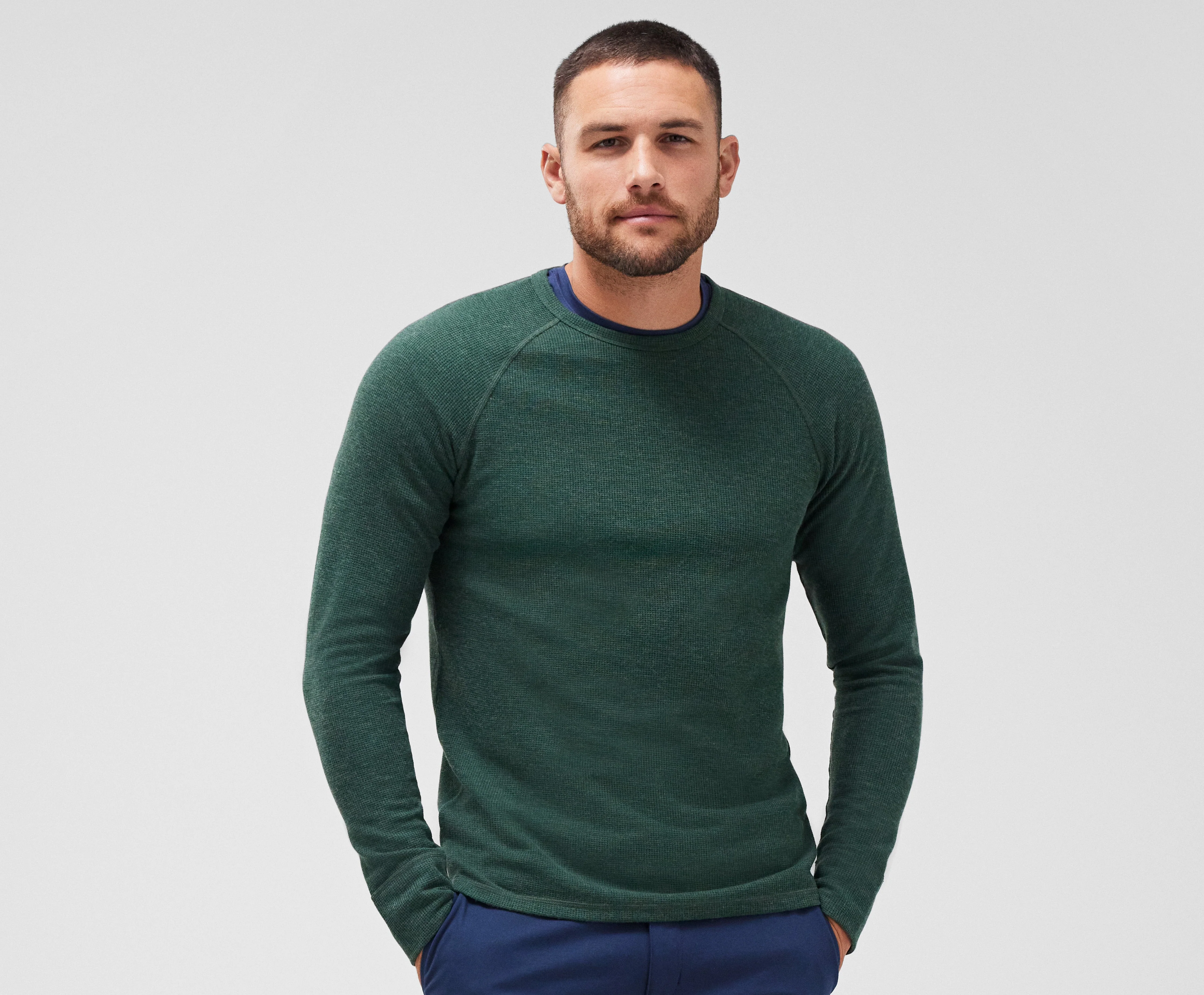 WARMKNIT Waffle Long Sleeve Crew - Image 10