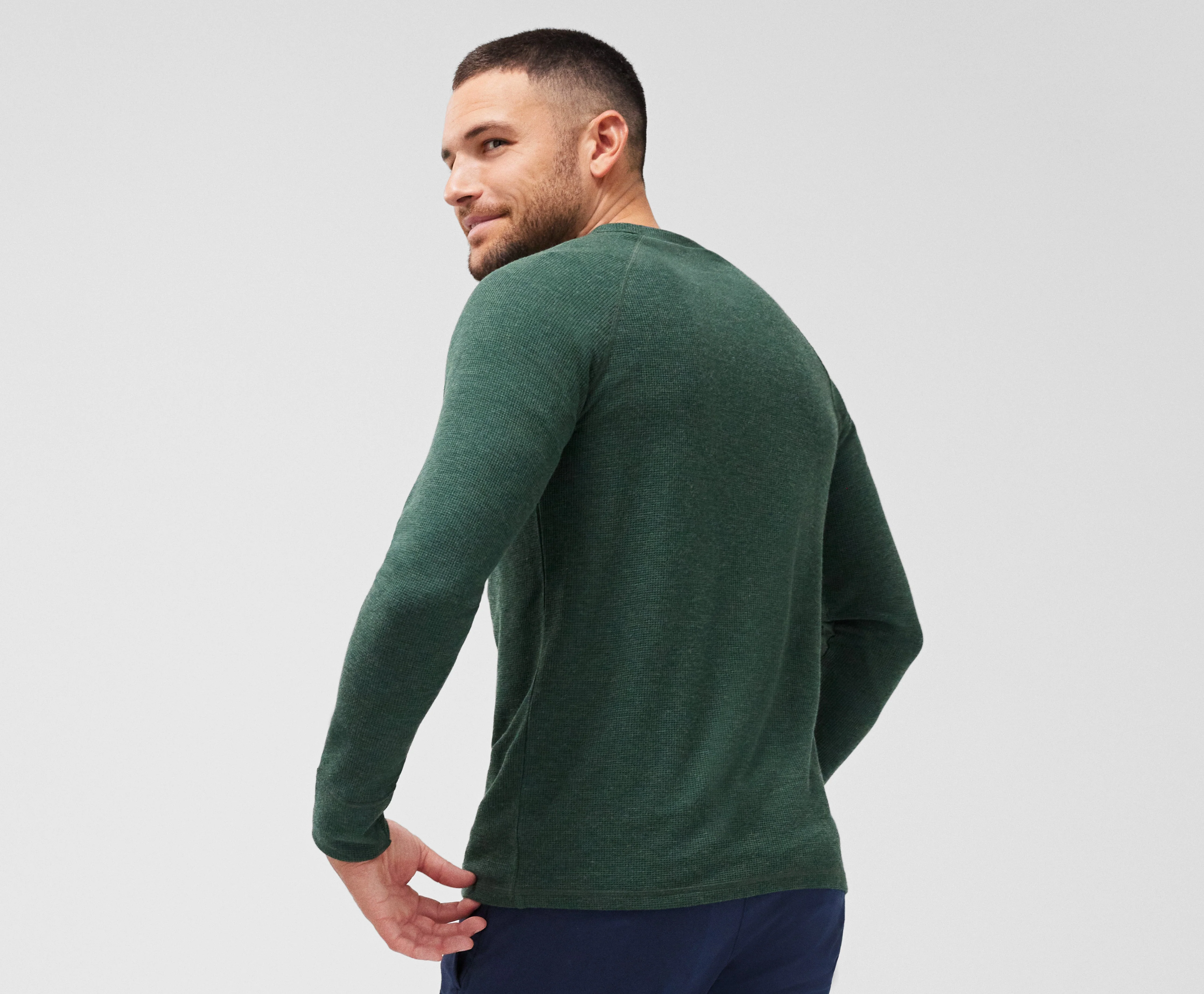 WARMKNIT Waffle Long Sleeve Crew - Image 11