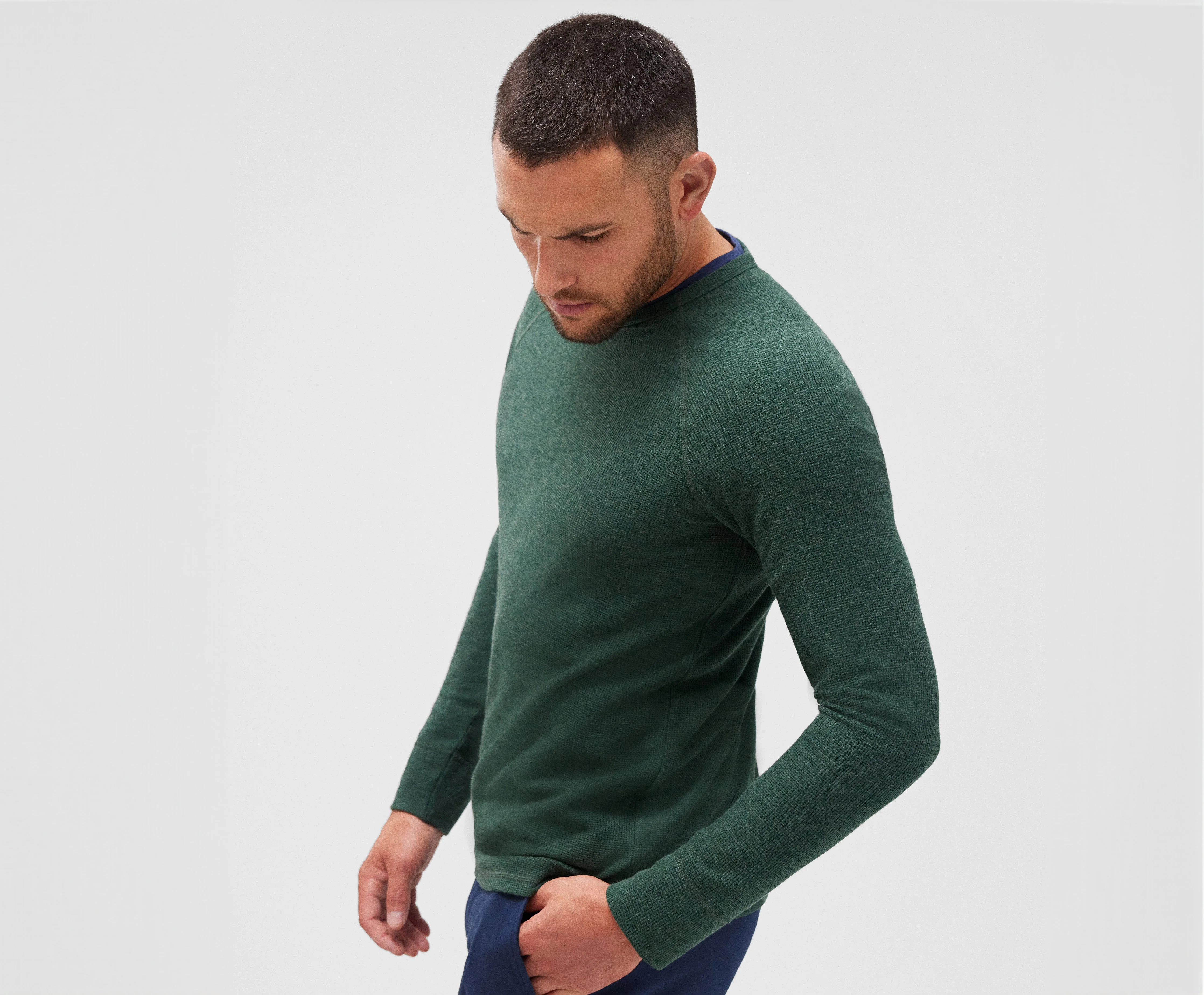 WARMKNIT Waffle Long Sleeve Crew - Image 12
