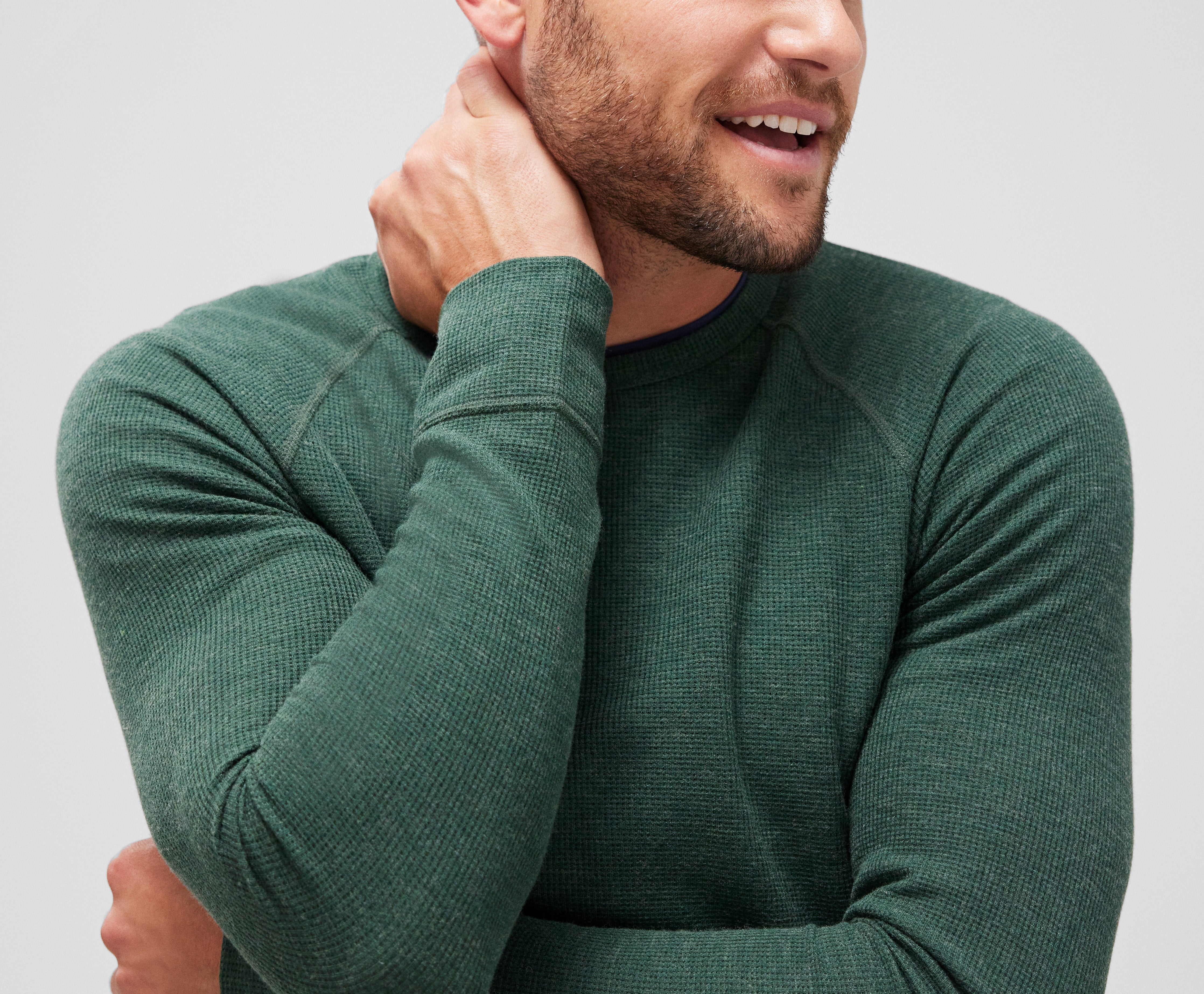 WARMKNIT Waffle Long Sleeve Crew - Image 13
