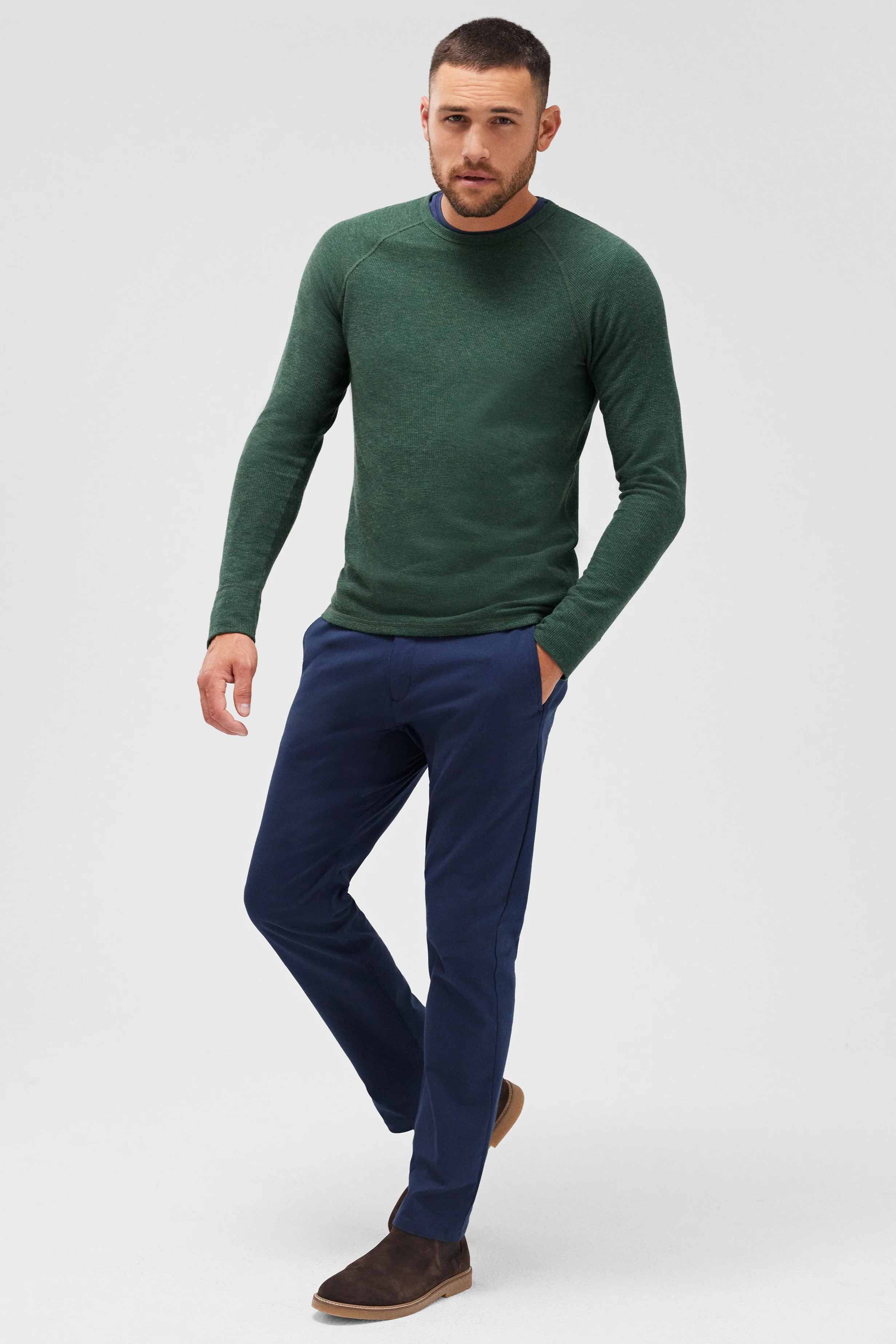 WARMKNIT Waffle Long Sleeve Crew - Image 9